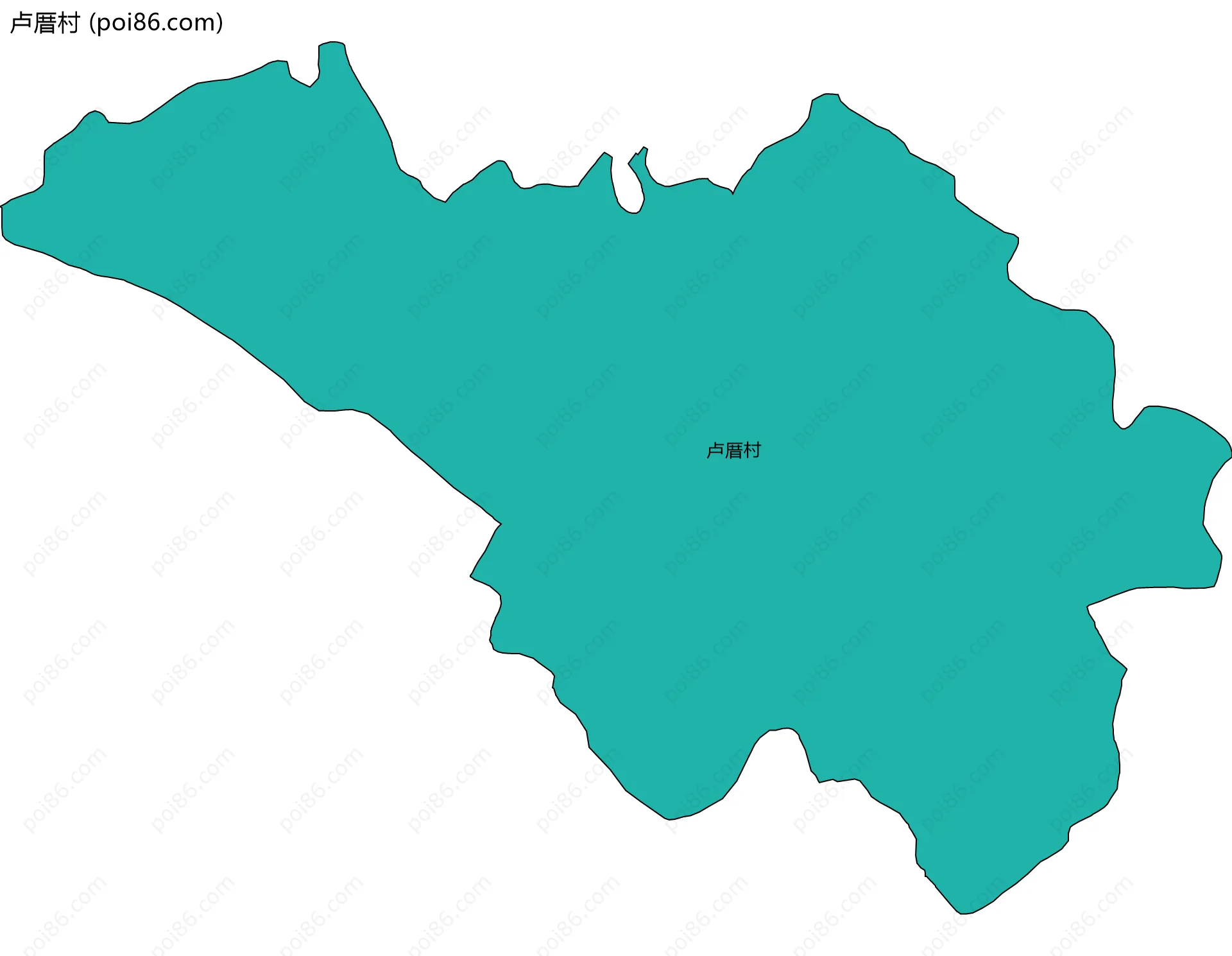 卢厝村边界地图