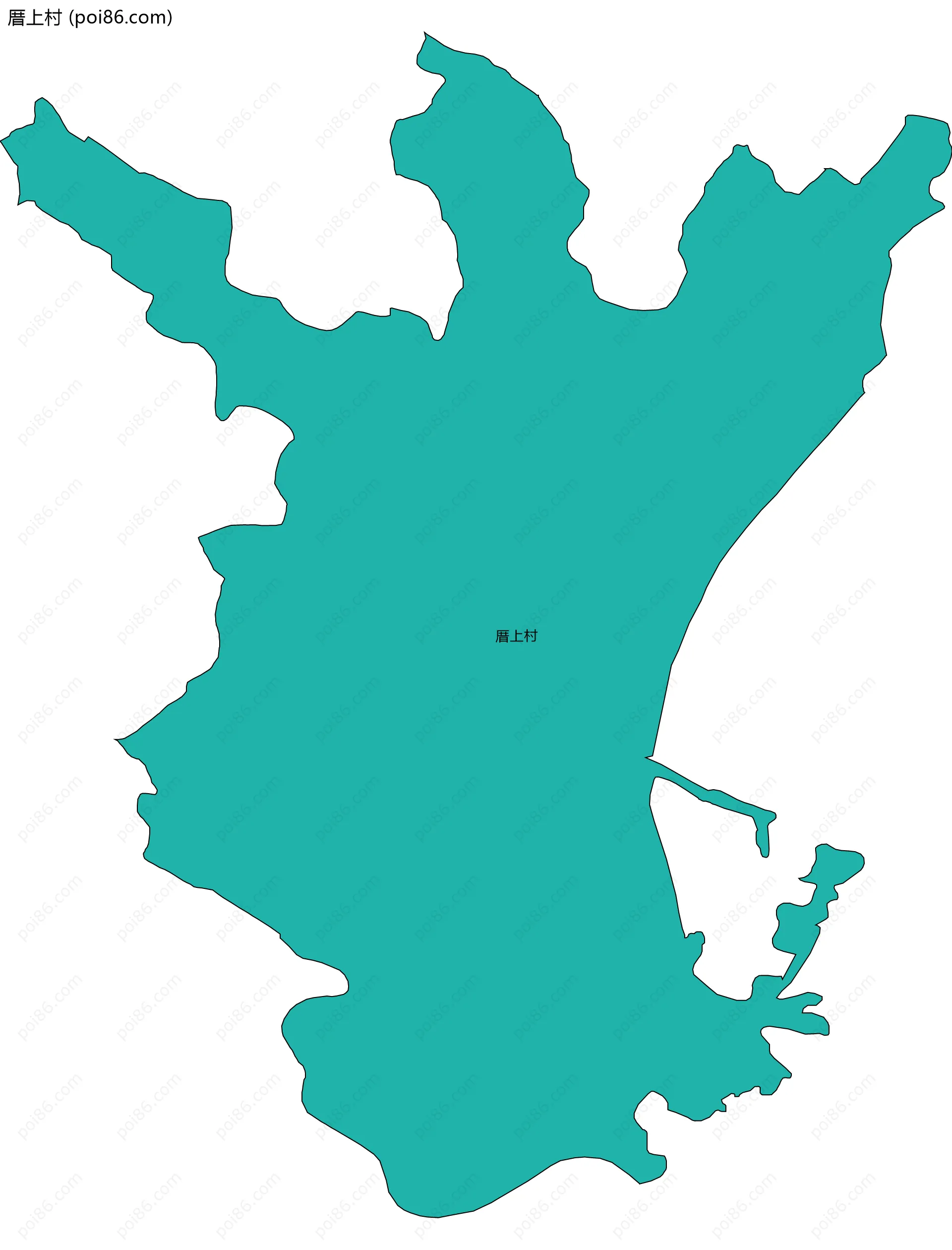 厝上村边界地图