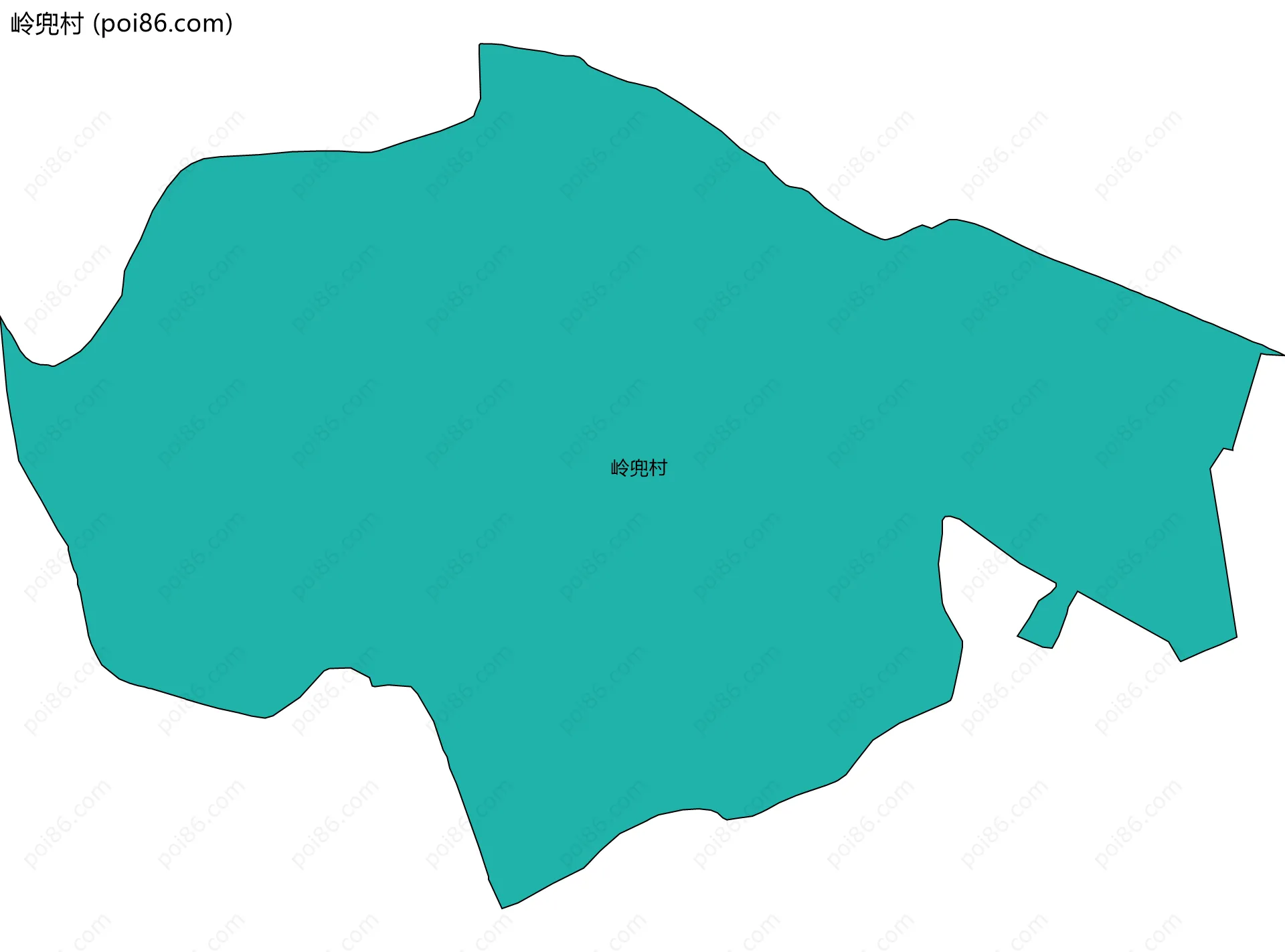 岭兜村边界地图