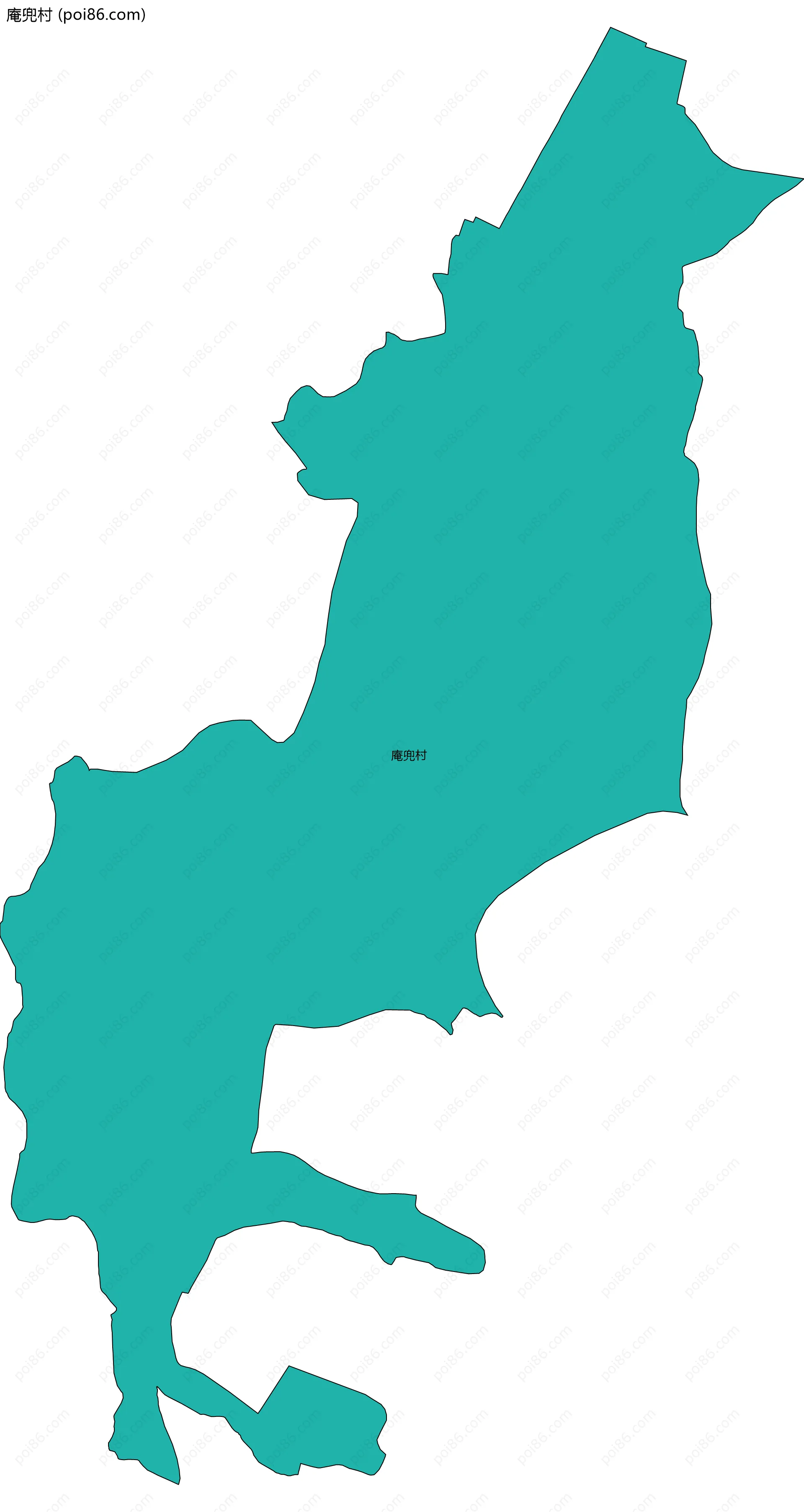 庵兜村边界地图