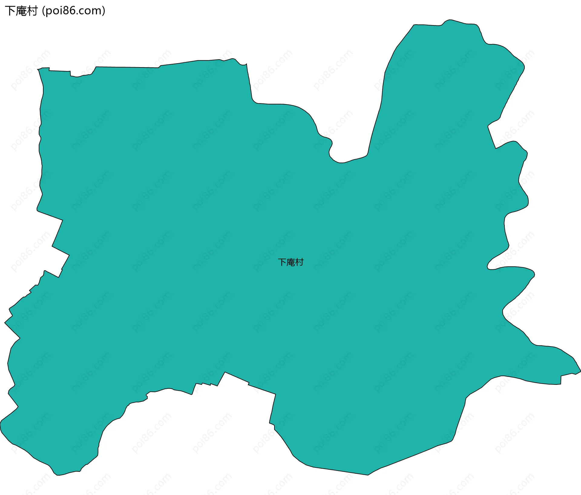 下庵村边界地图