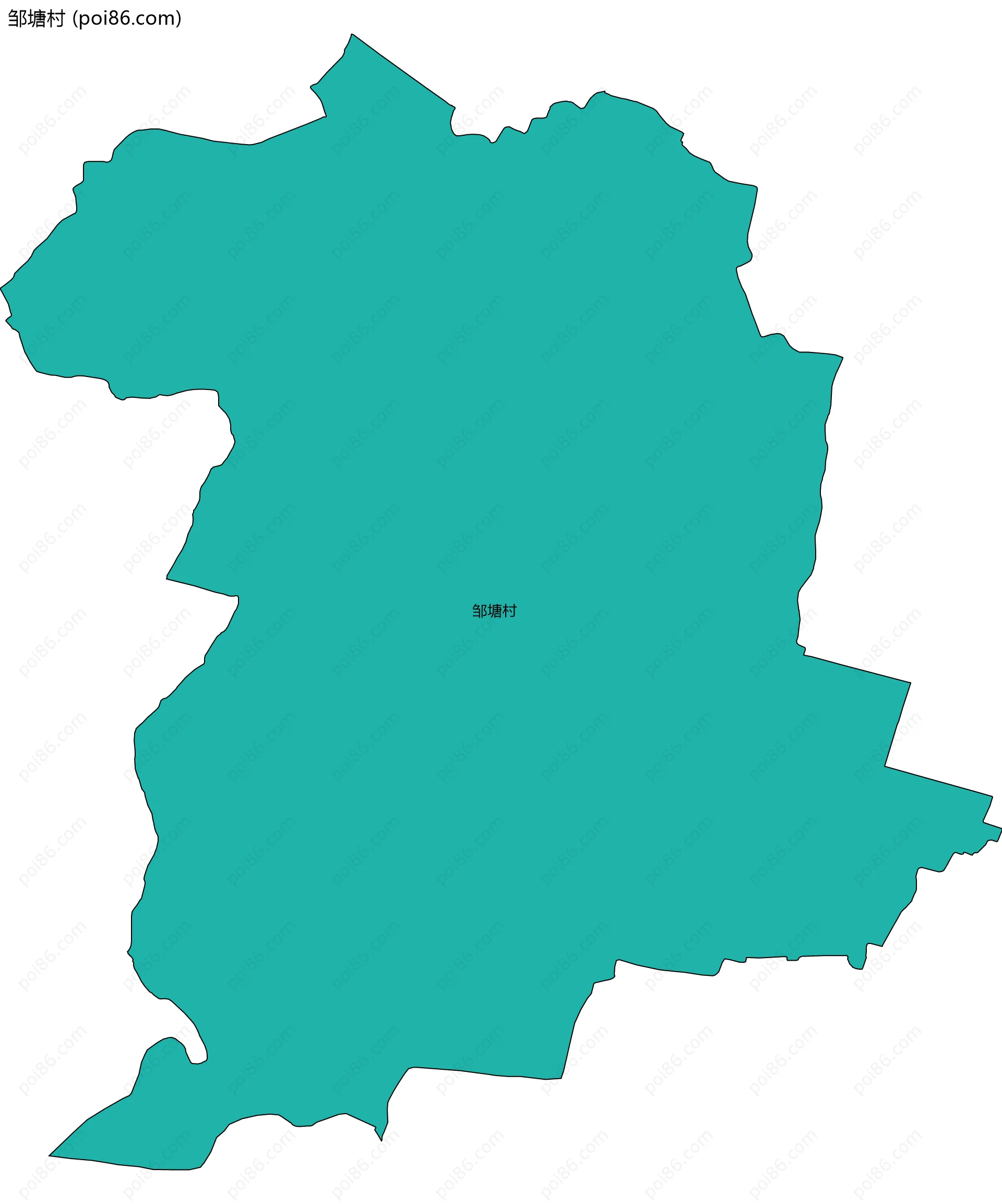 邹塘村边界地图