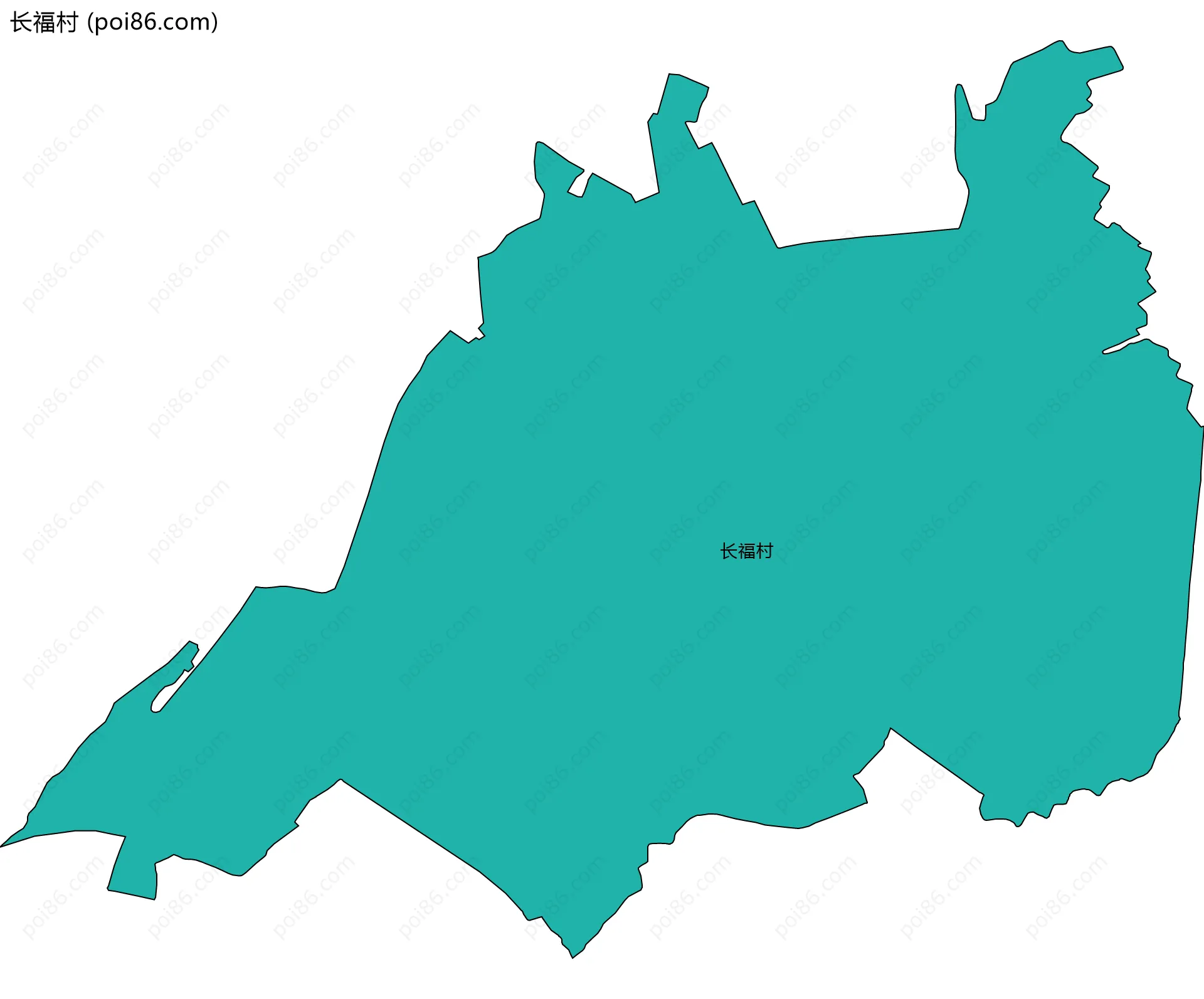 长福村边界地图
