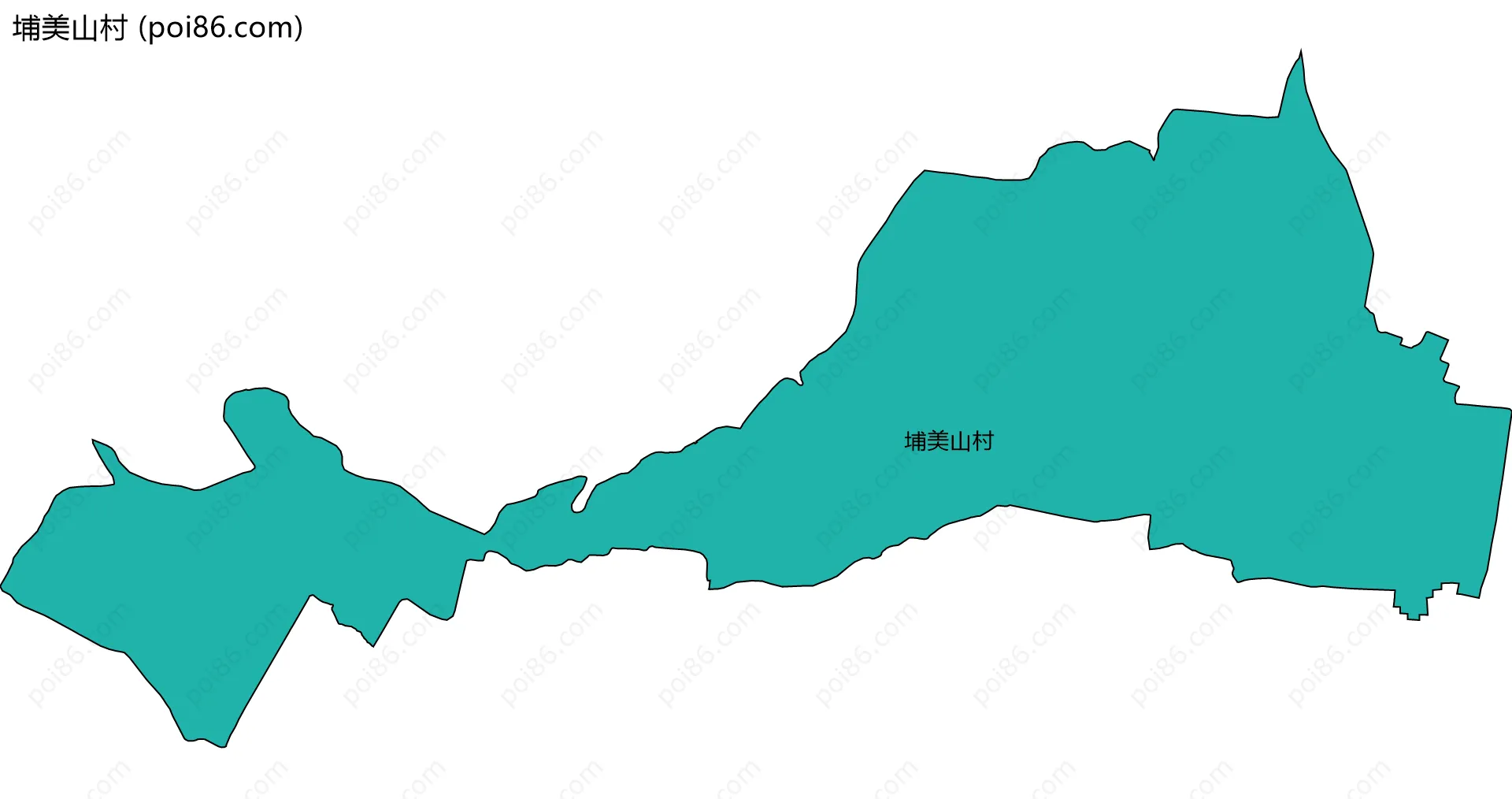 埔美山村边界地图