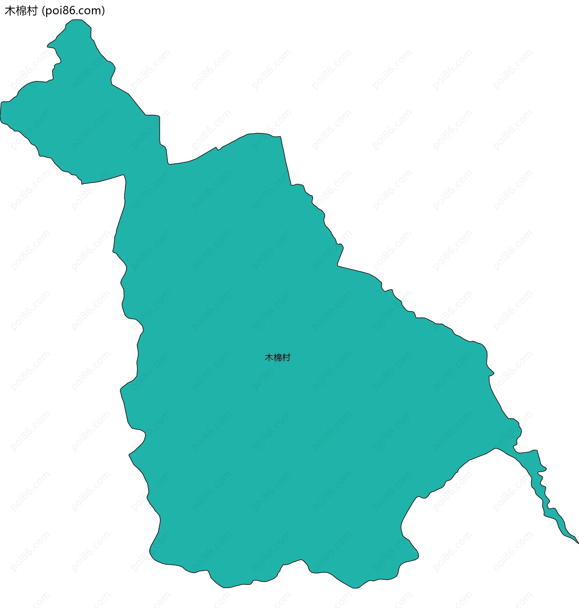 木棉村边界地图