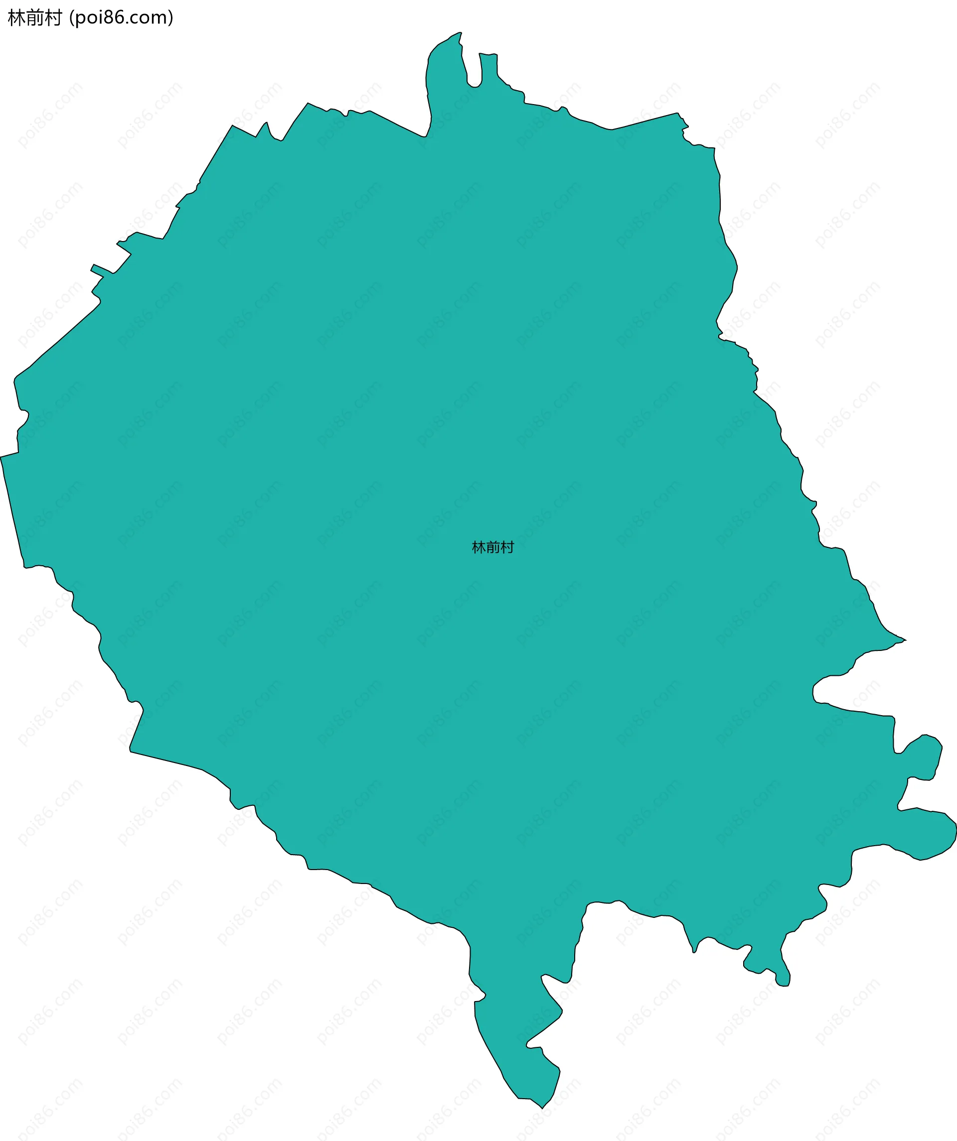 林前村边界地图