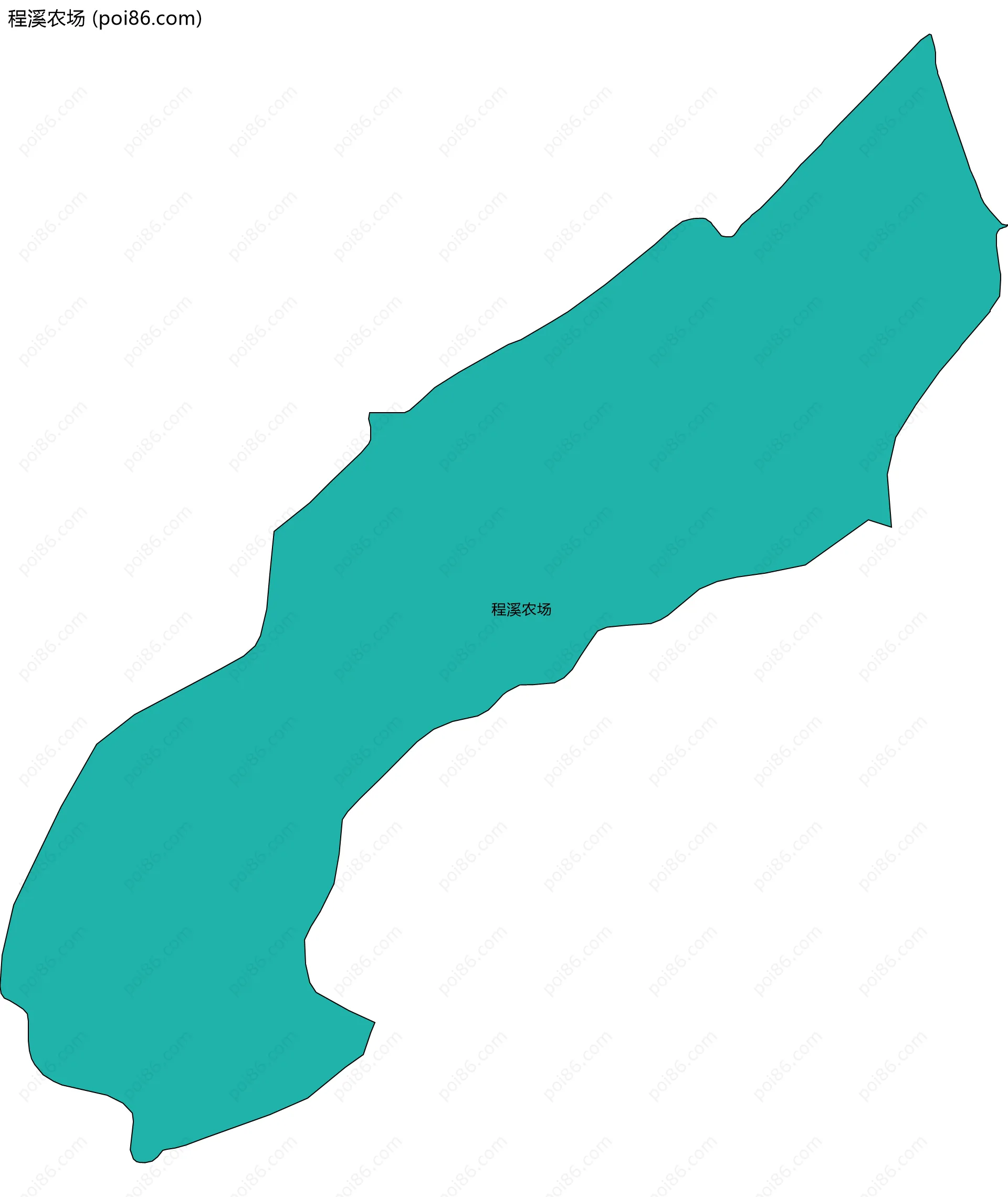 程溪农场边界地图