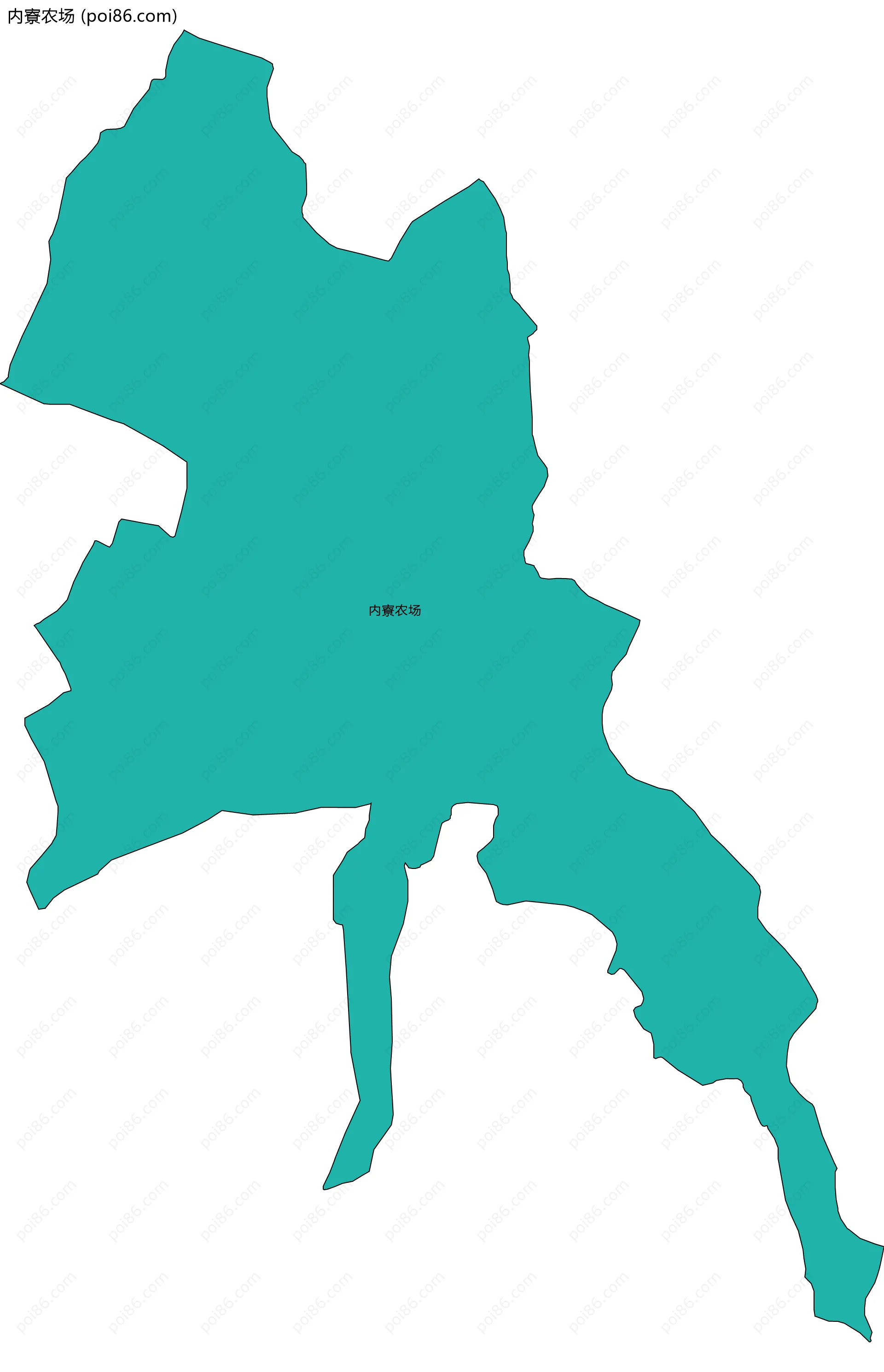 内寮农场边界地图