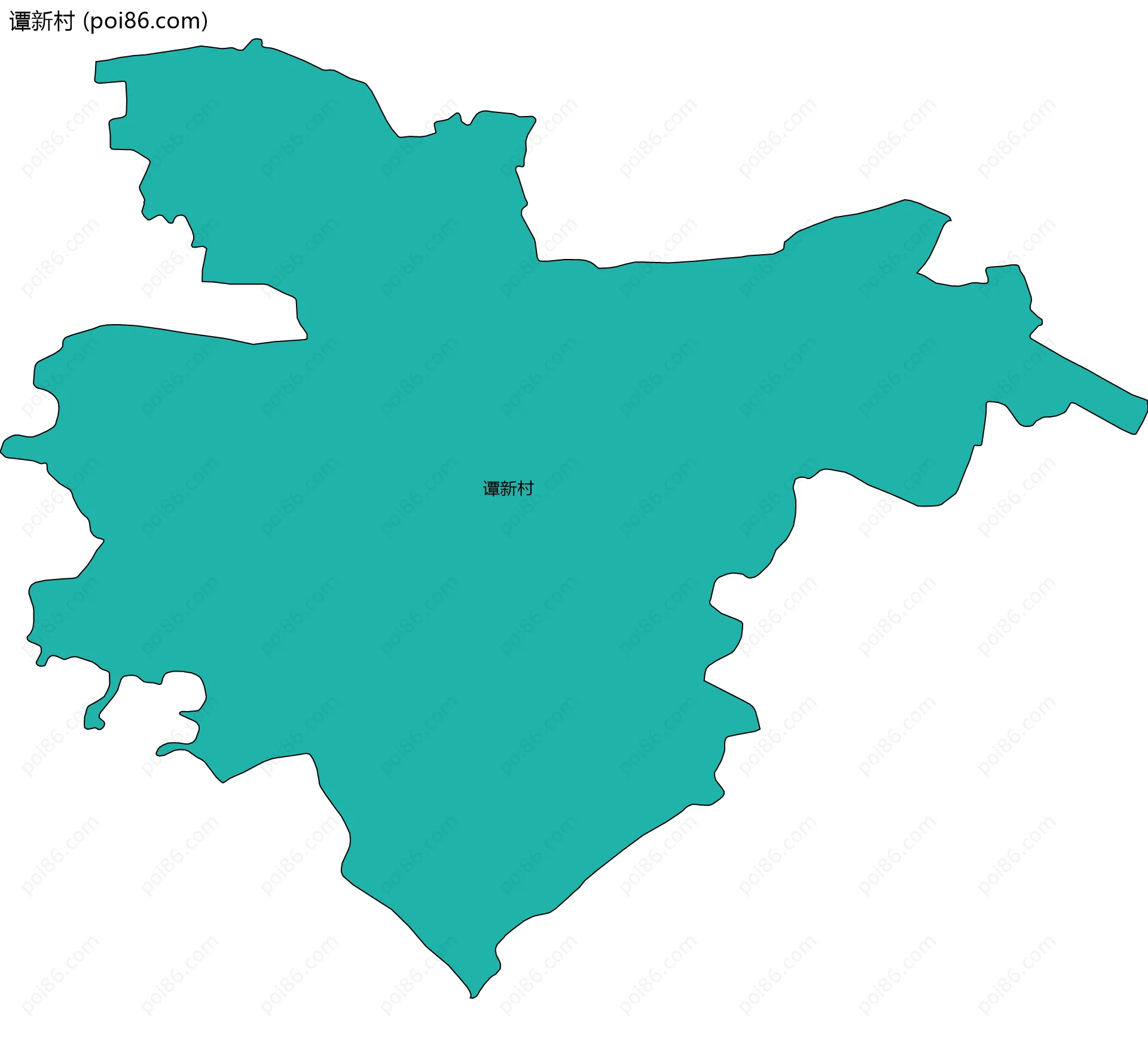 谭新村边界地图