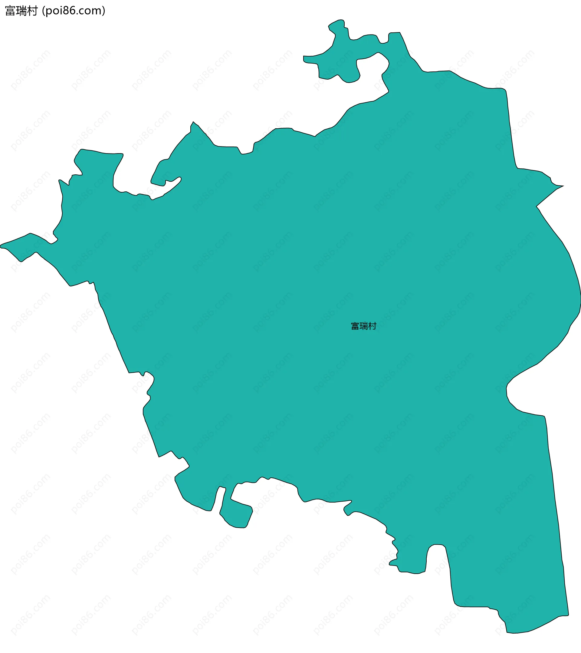 富瑞村边界地图