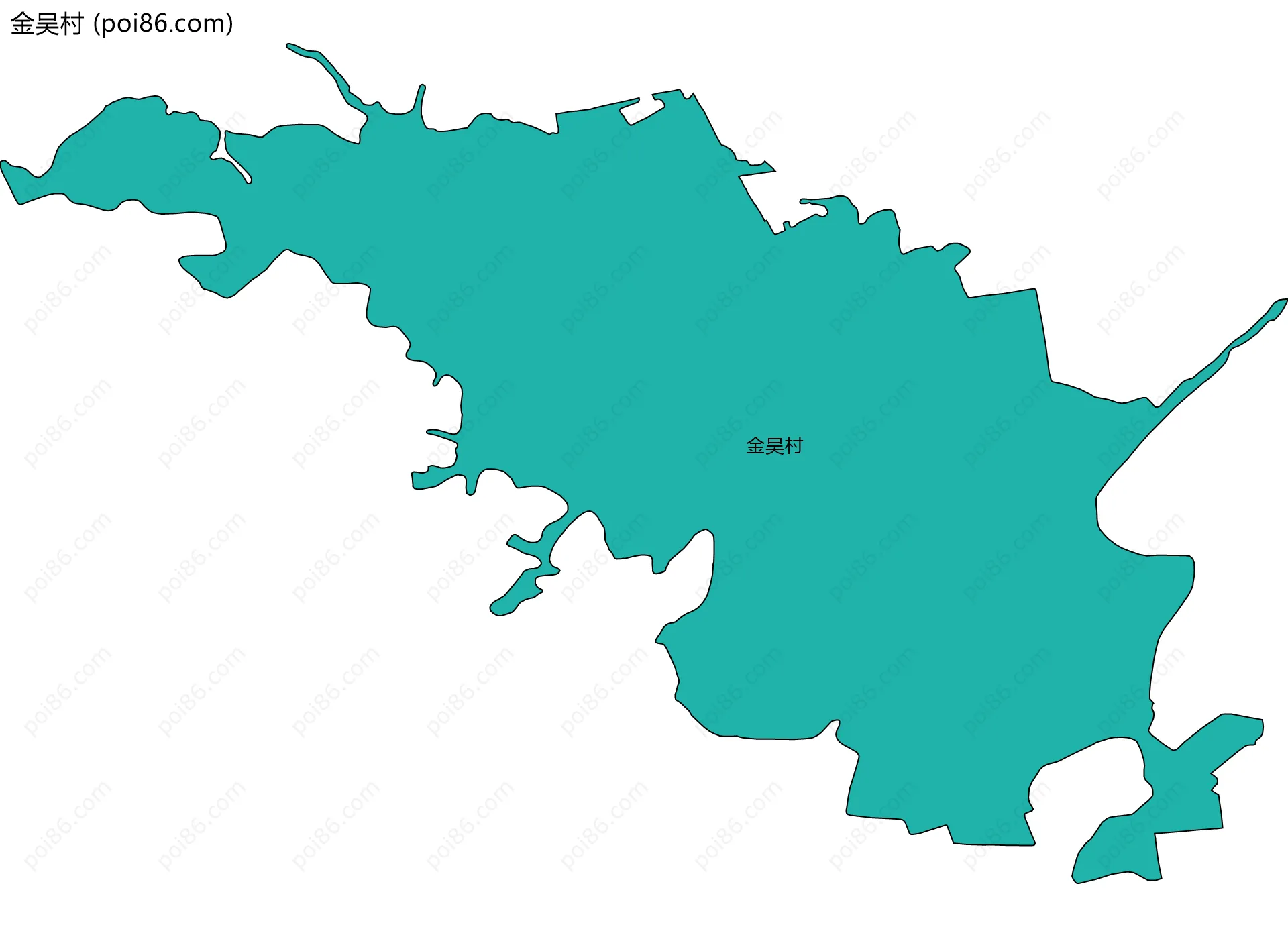 金吴村边界地图