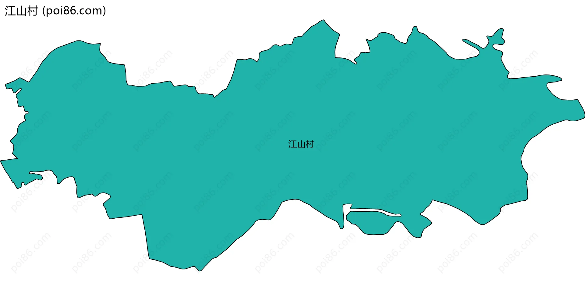 江山村边界地图