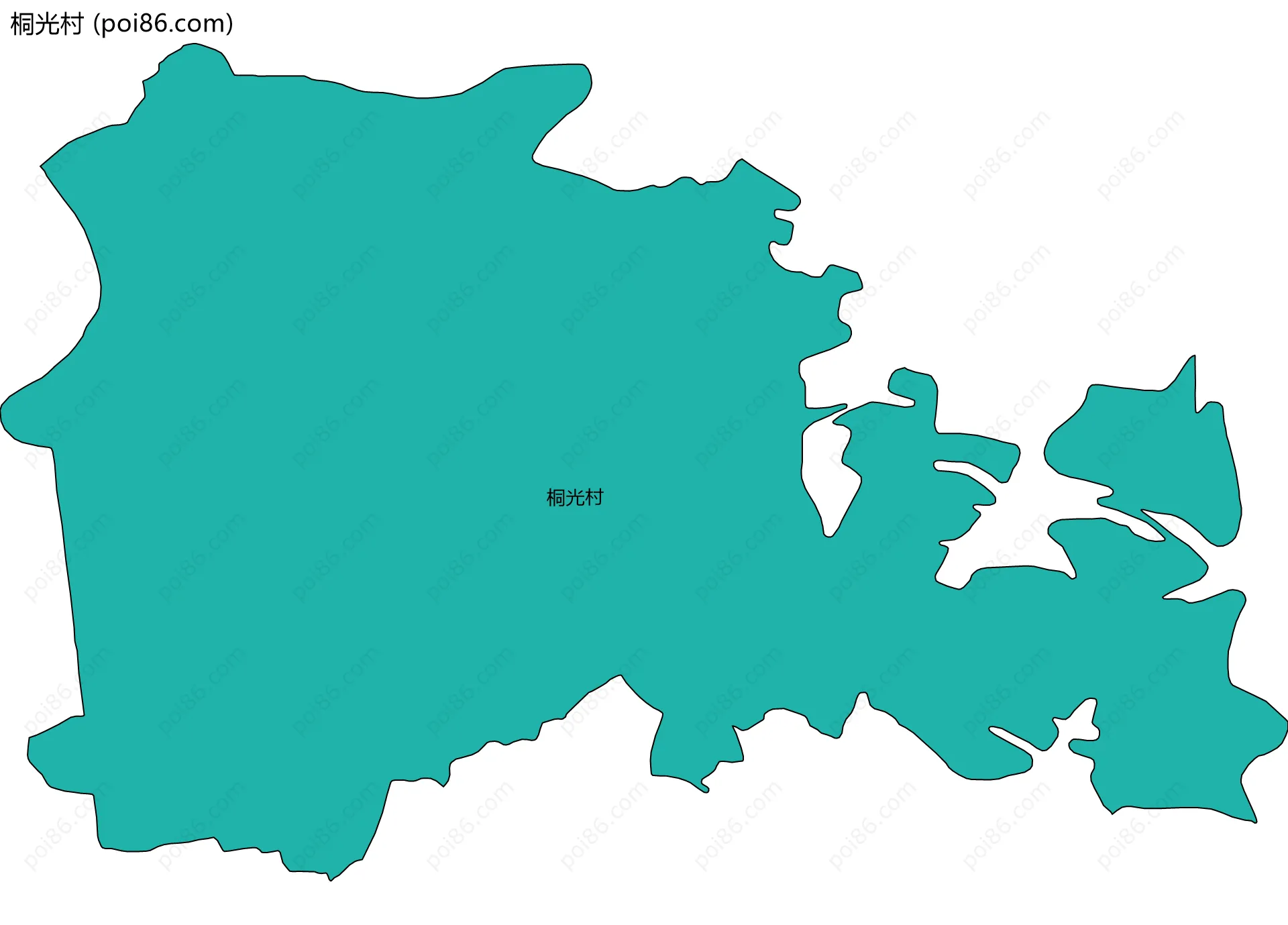 桐光村边界地图
