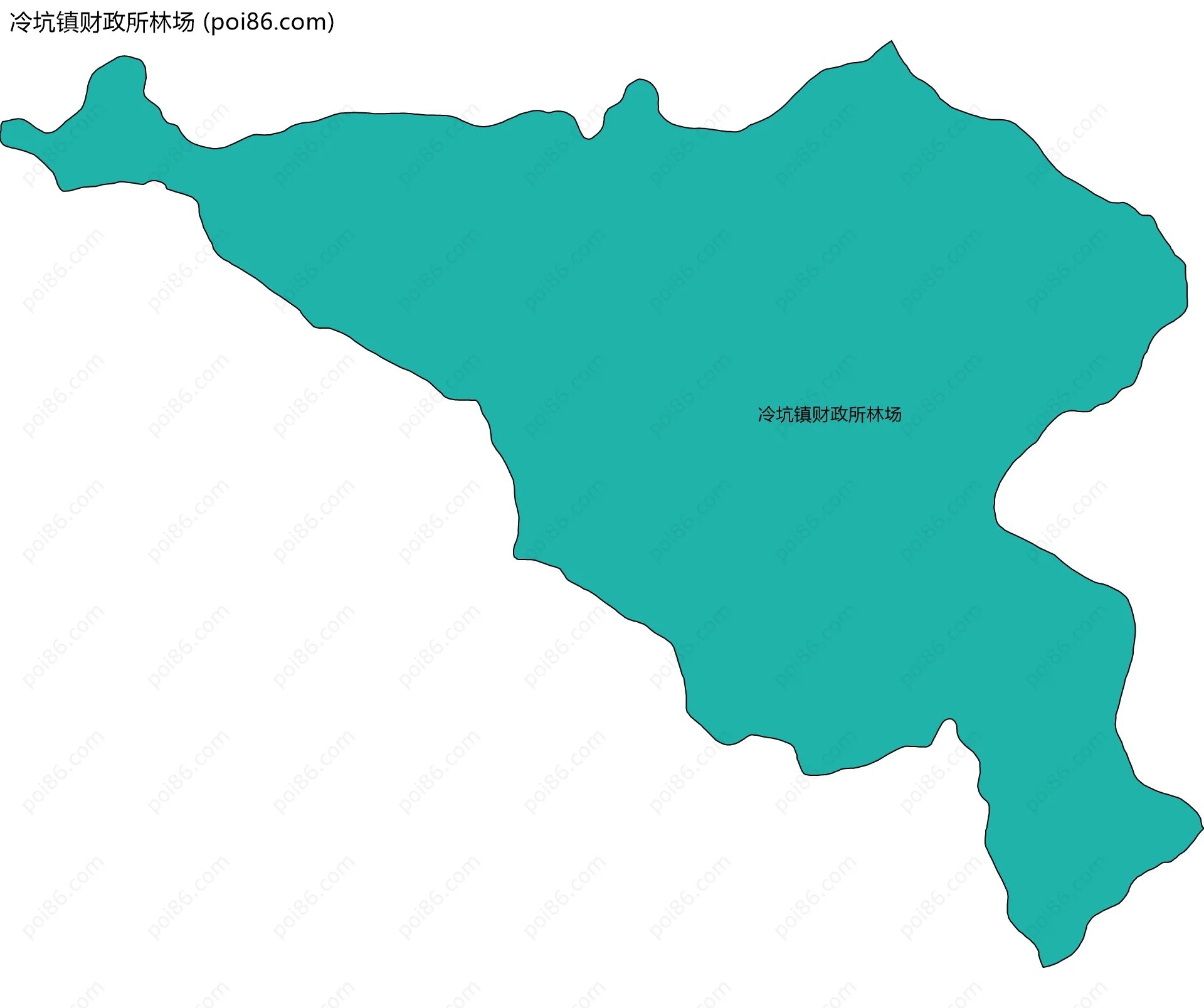 冷坑镇财政所林场边界地图