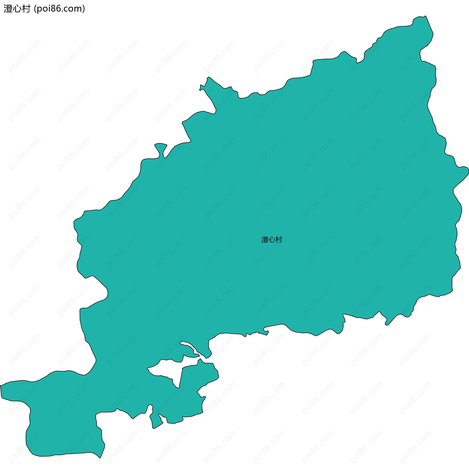 澄心村边界地图