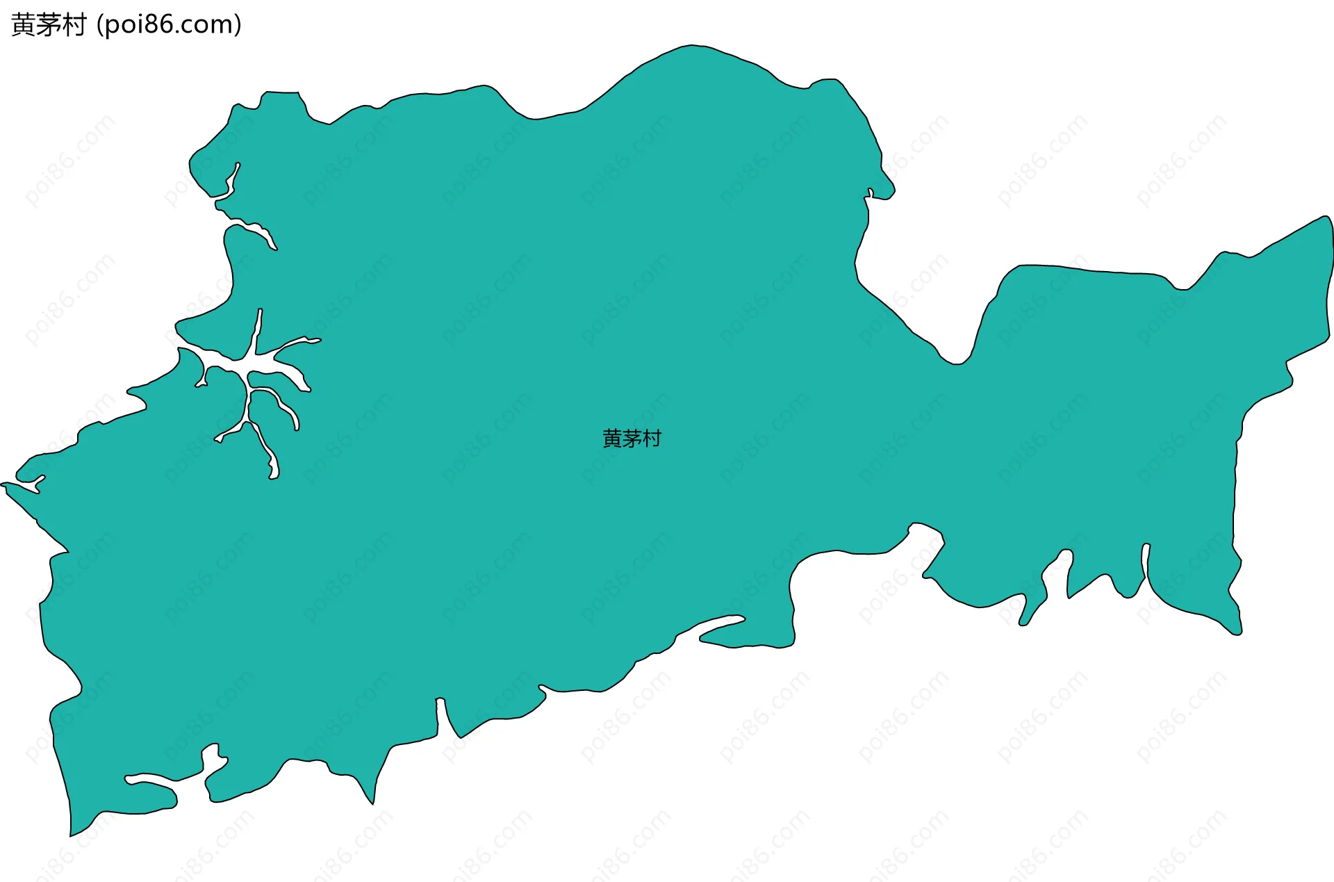 黄茅村边界地图