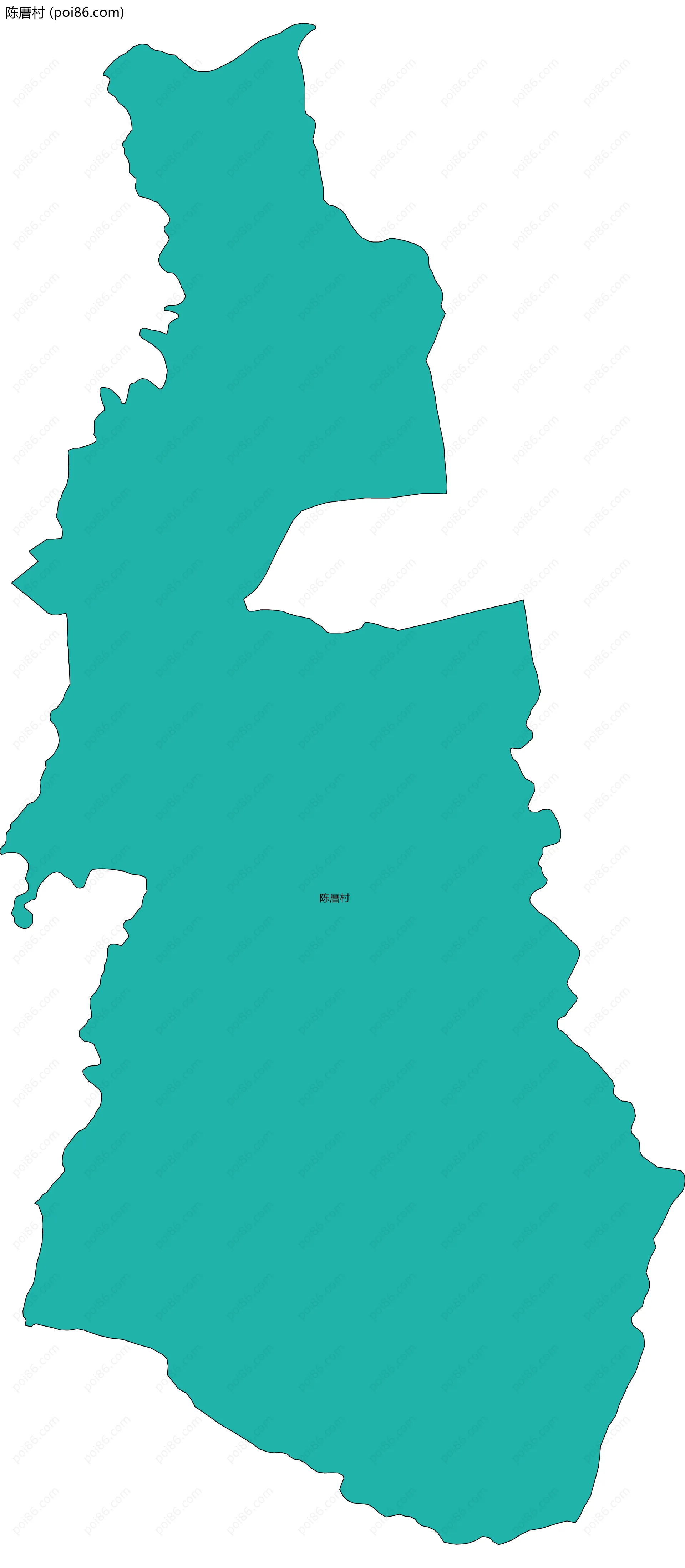 陈厝村边界地图