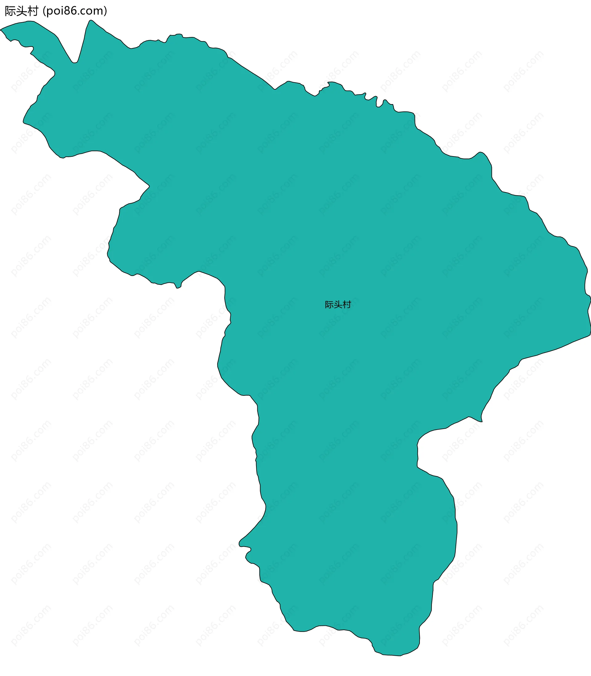 际头村边界地图