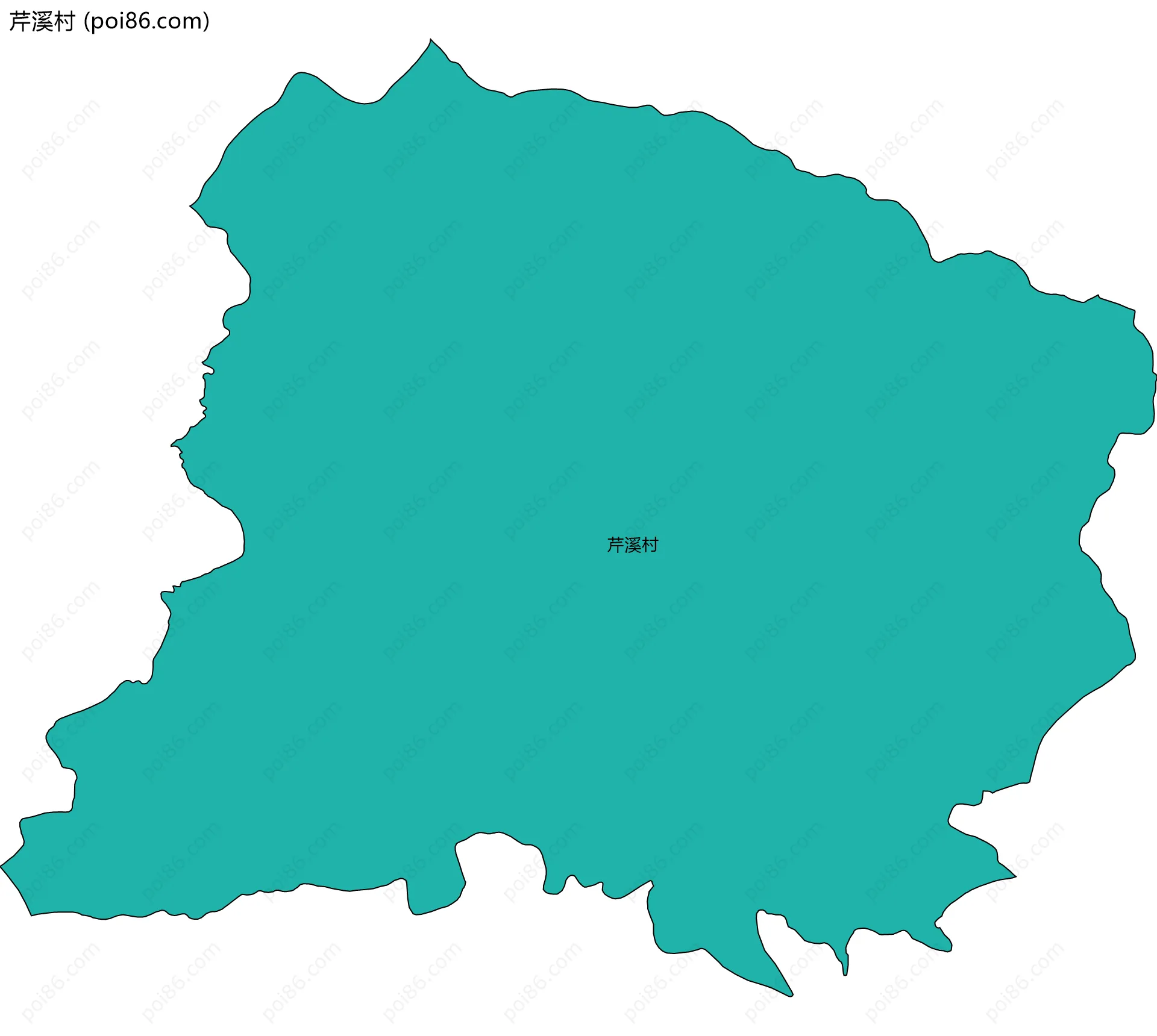 芹溪村边界地图