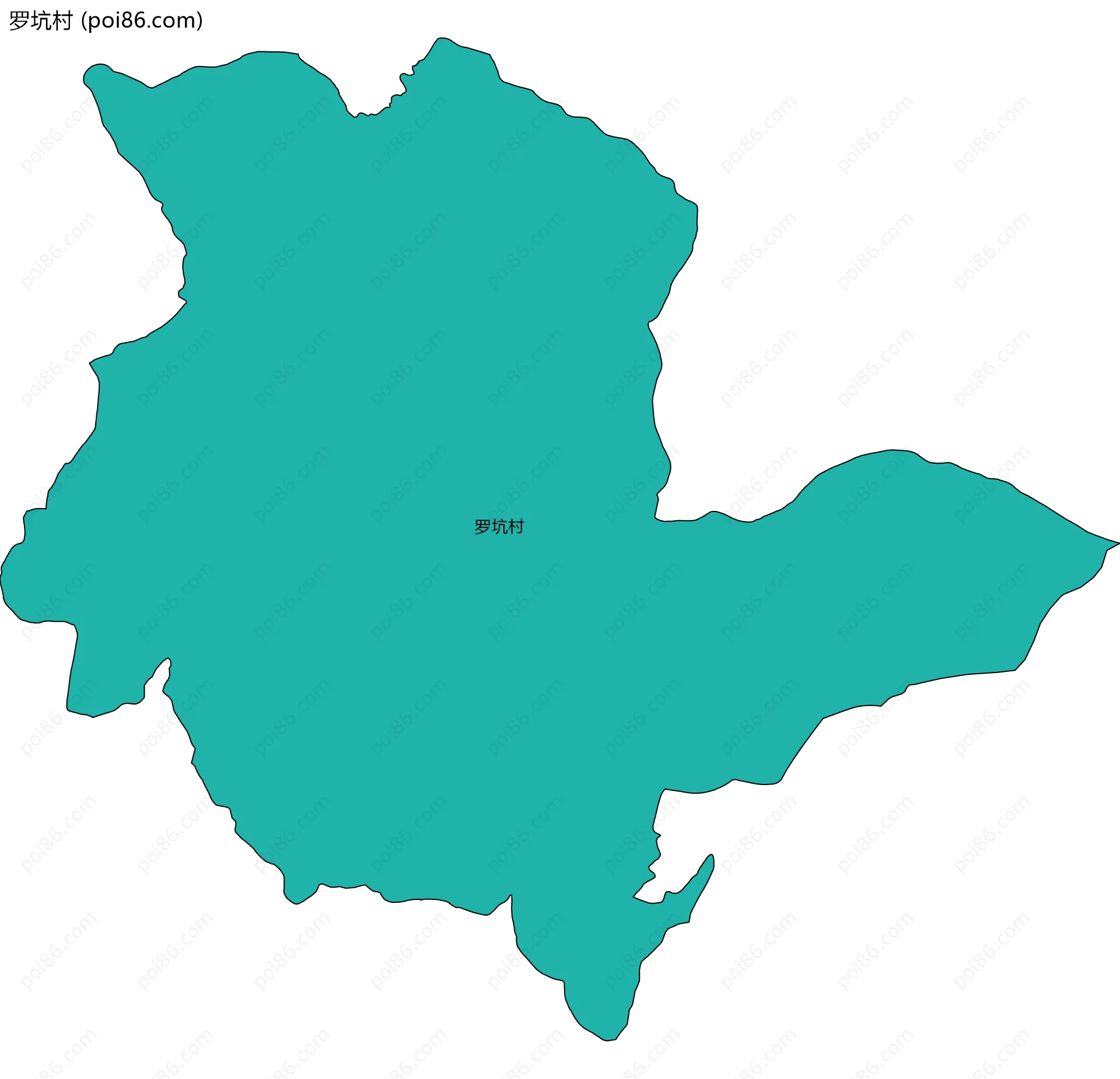 罗坑村边界地图