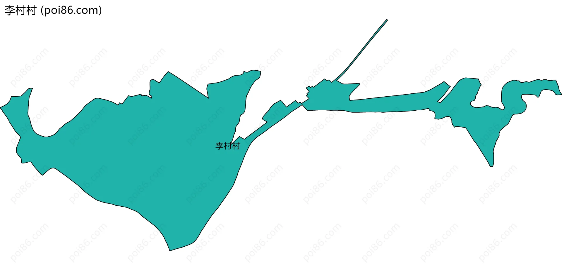 李村村边界地图