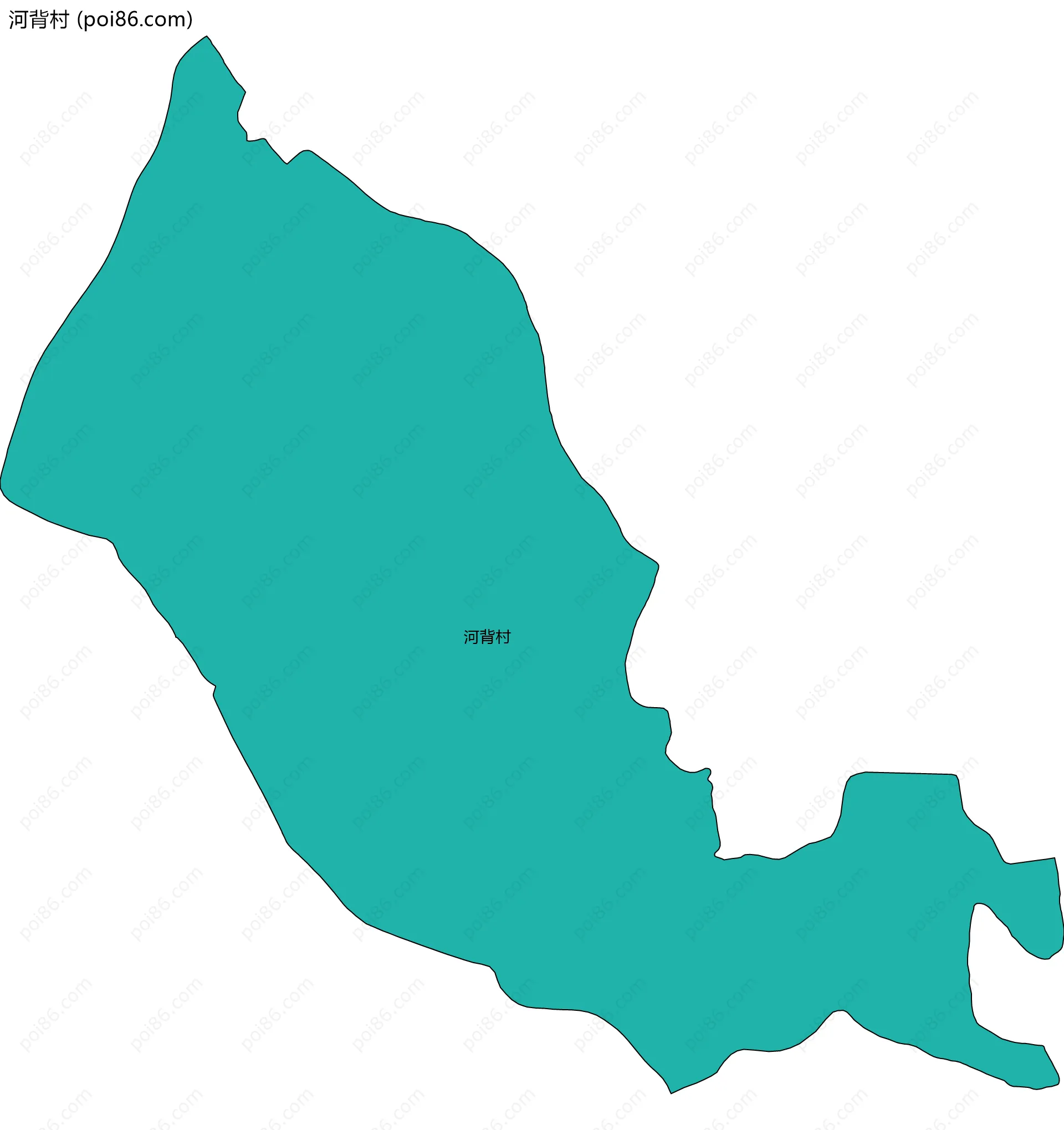 河背村边界地图