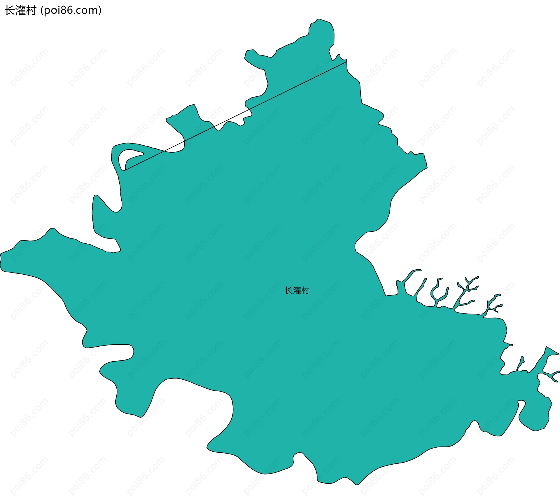 长灌村边界地图