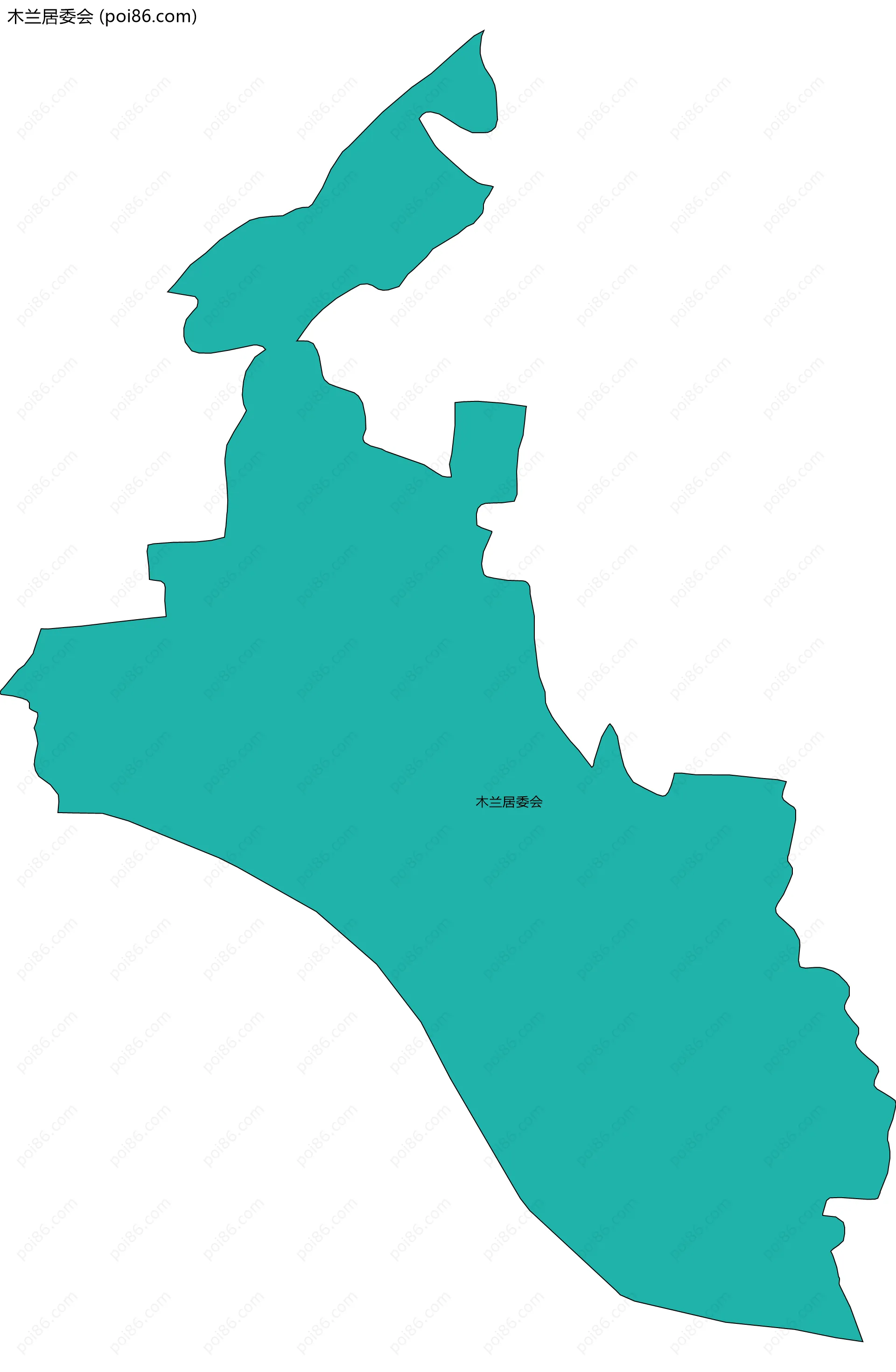 木兰居委会边界地图