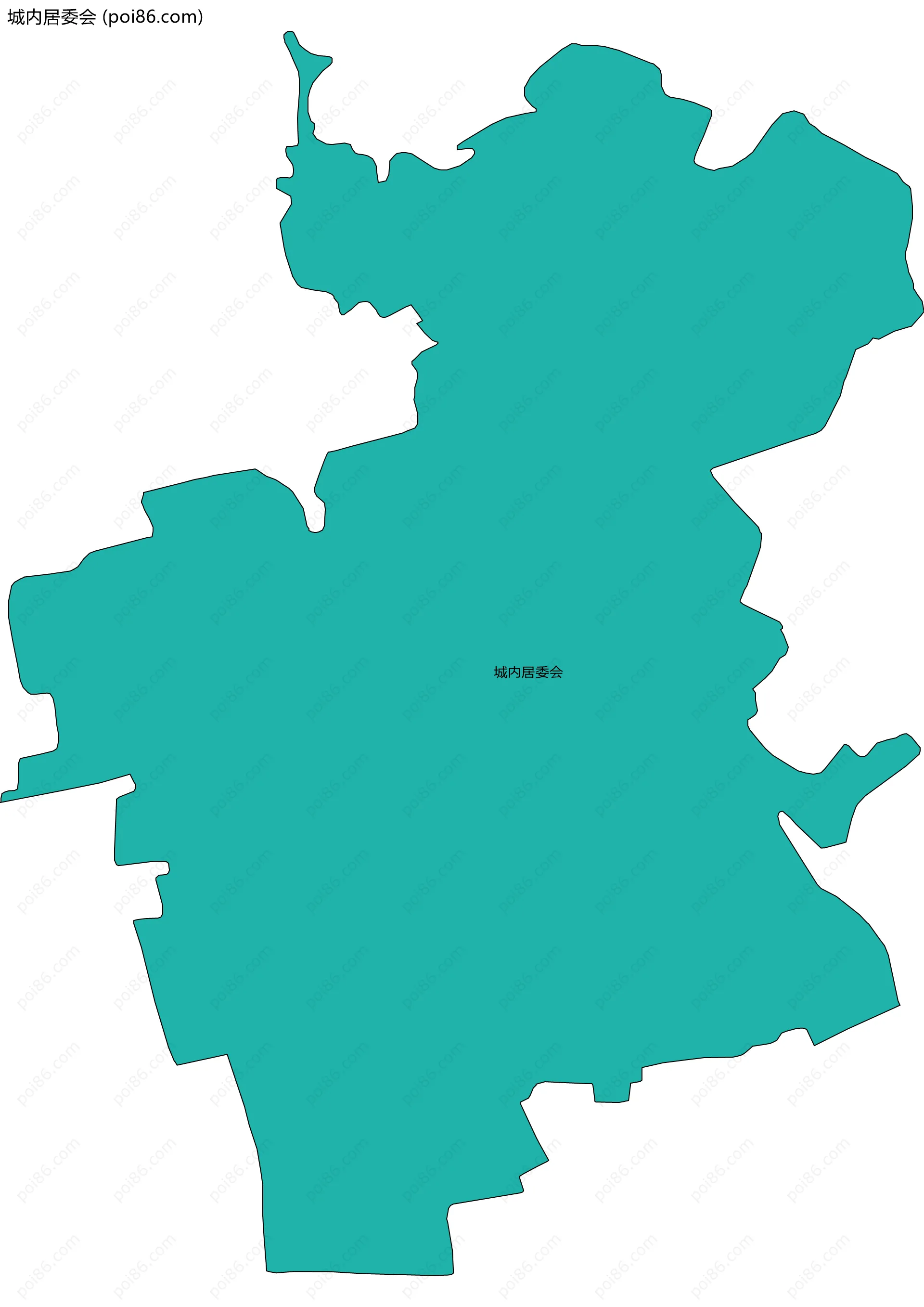城内居委会边界地图