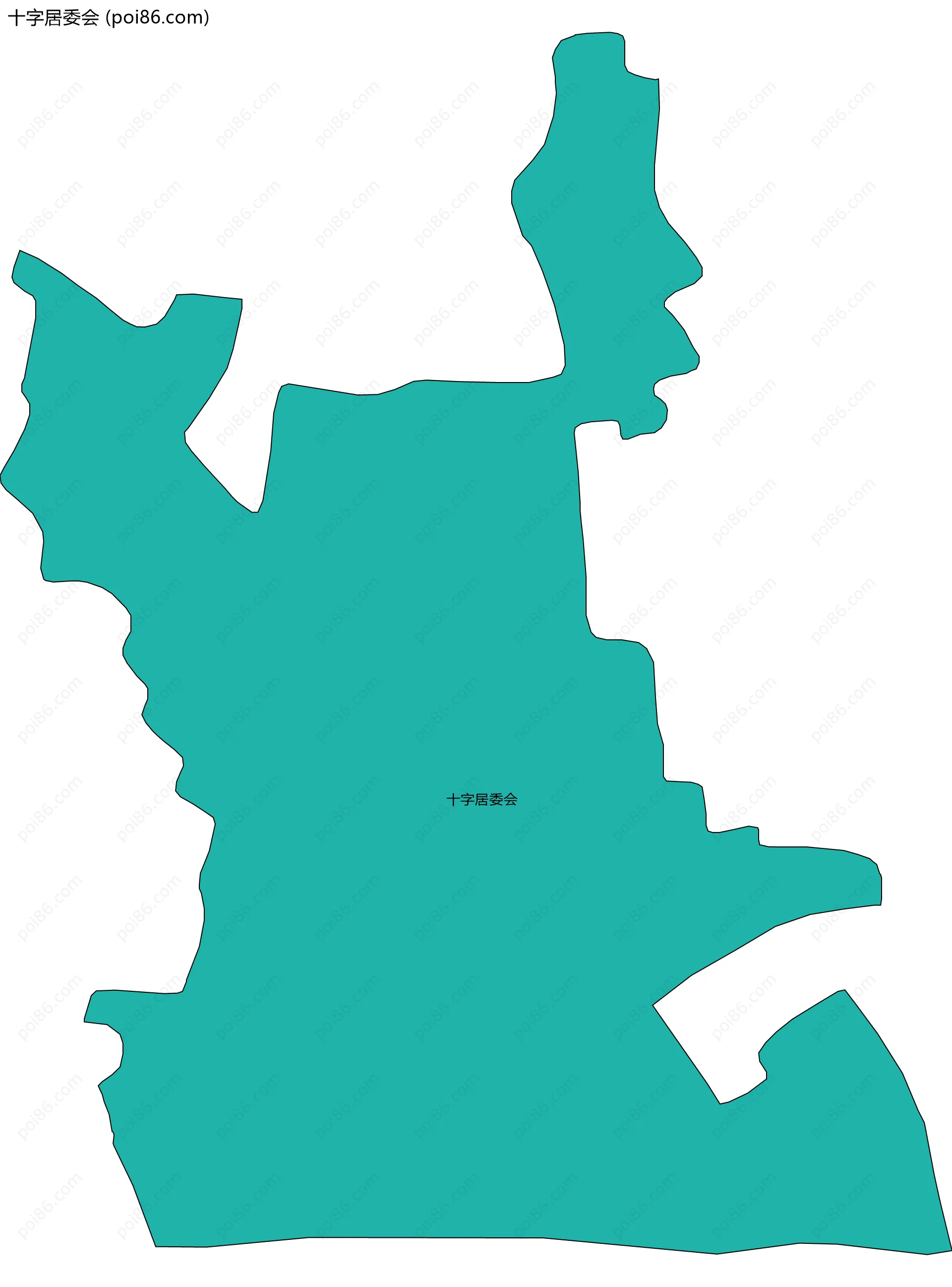 十字居委会边界地图