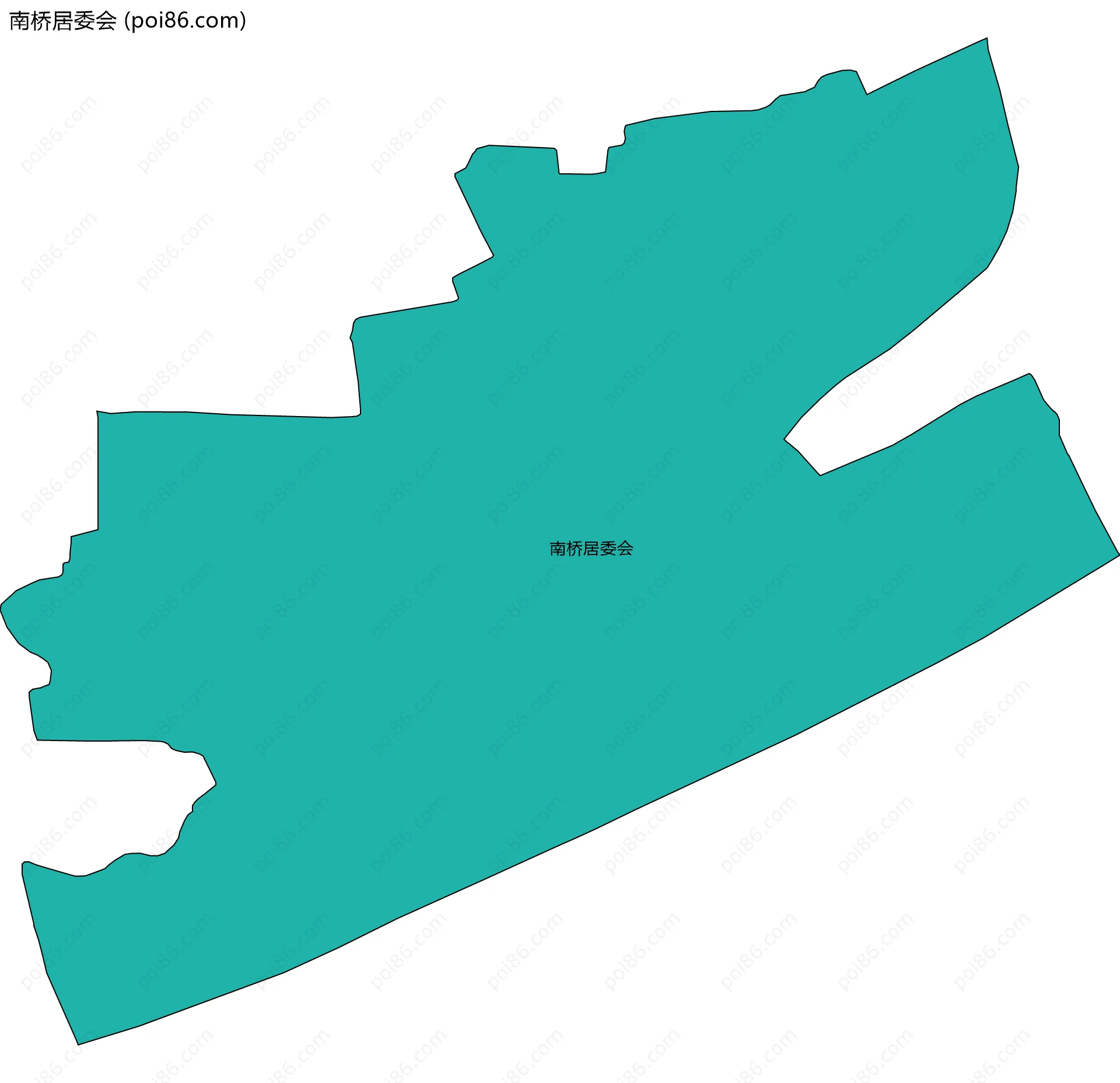 南桥居委会边界地图