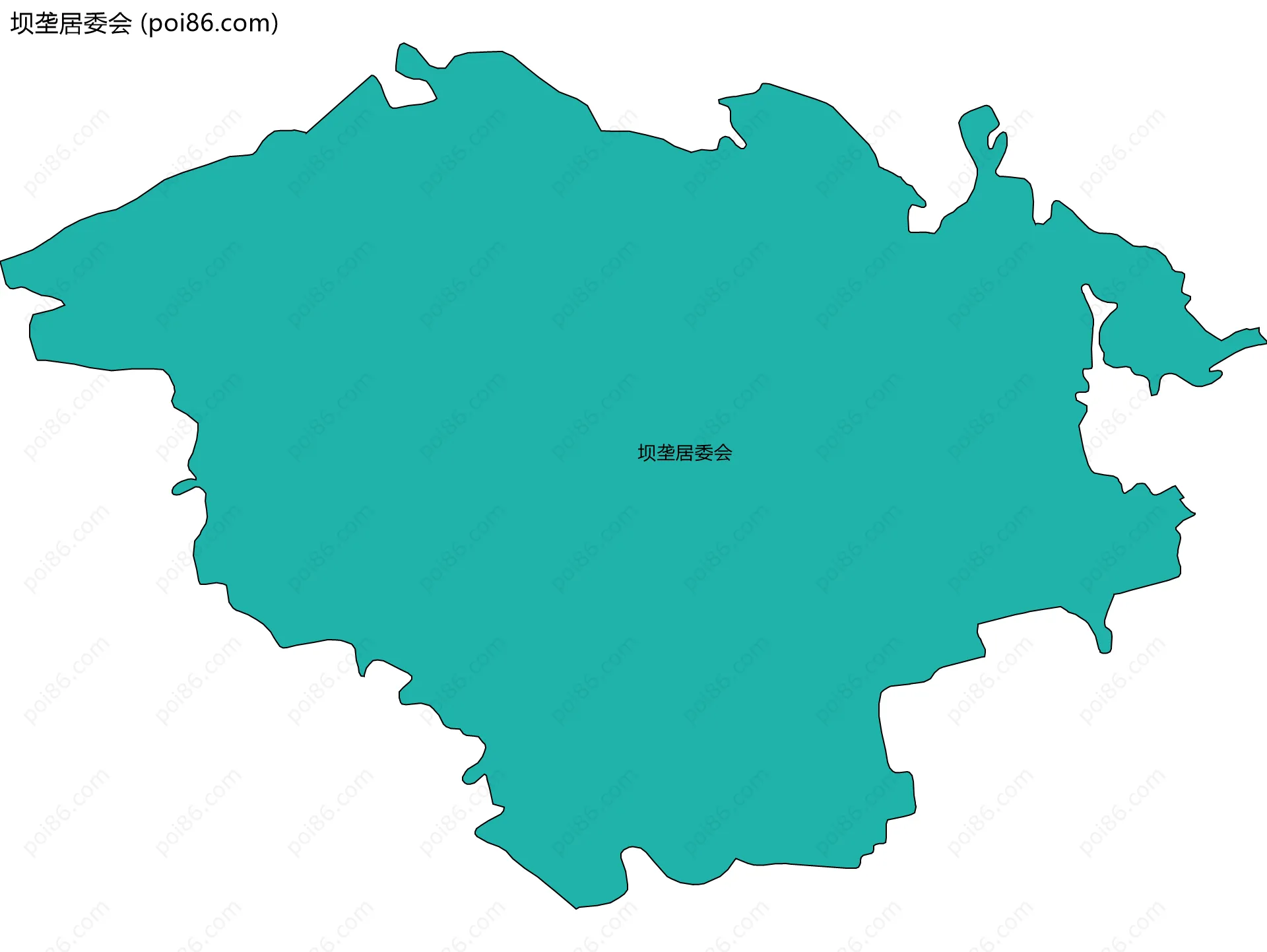 坝垄居委会边界地图