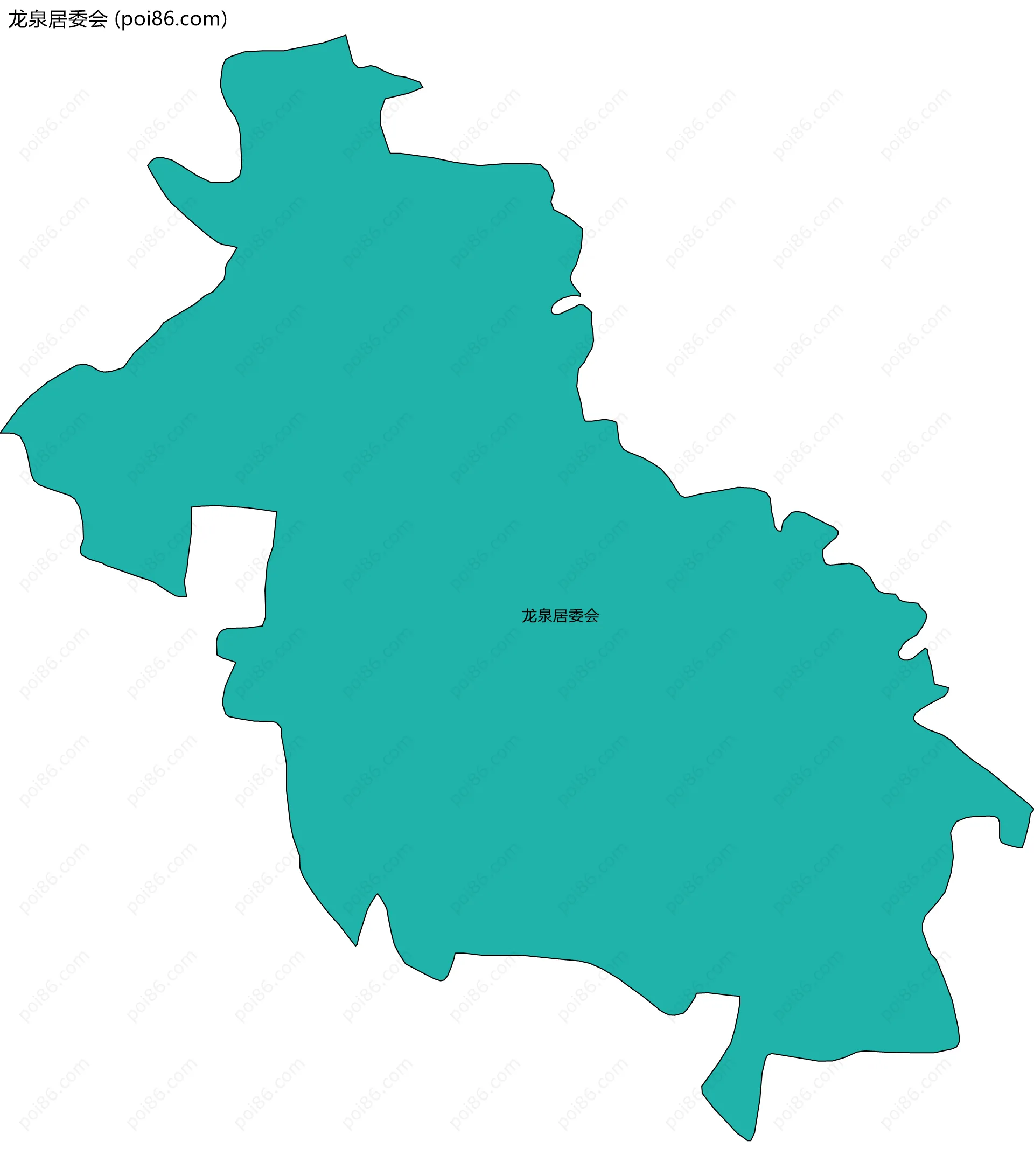 龙泉居委会边界地图