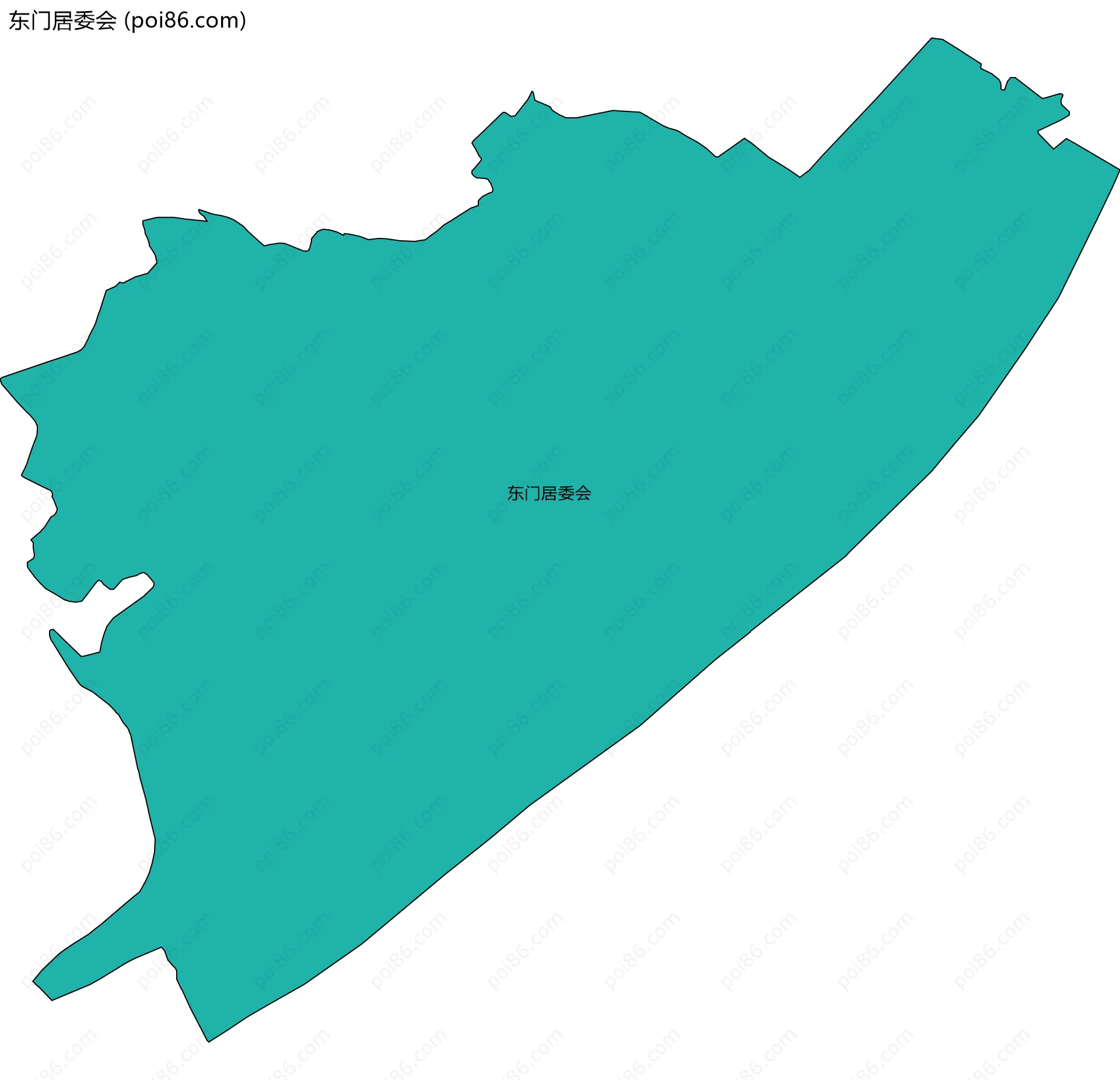 东门居委会边界地图