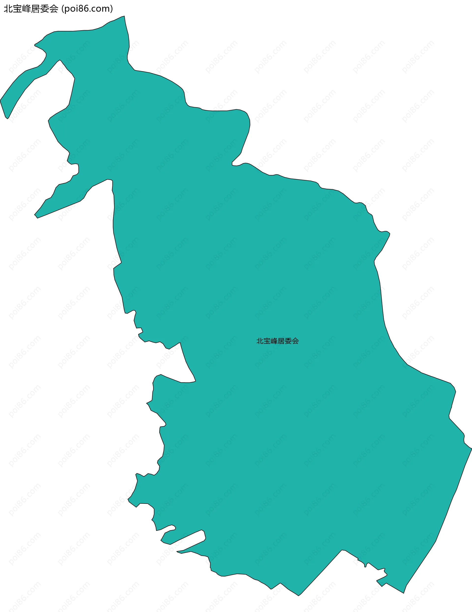 北宝峰居委会边界地图