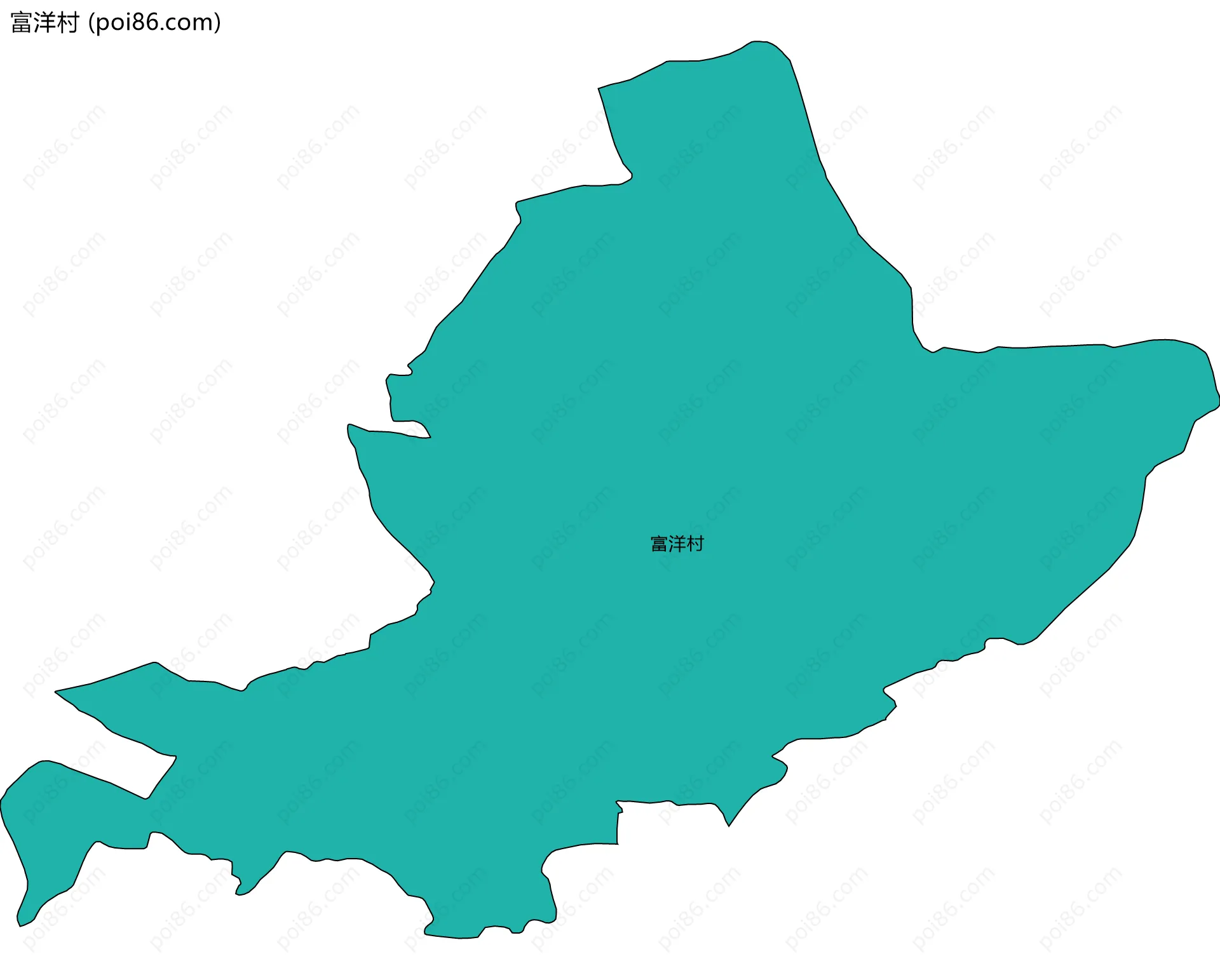 富洋村边界地图