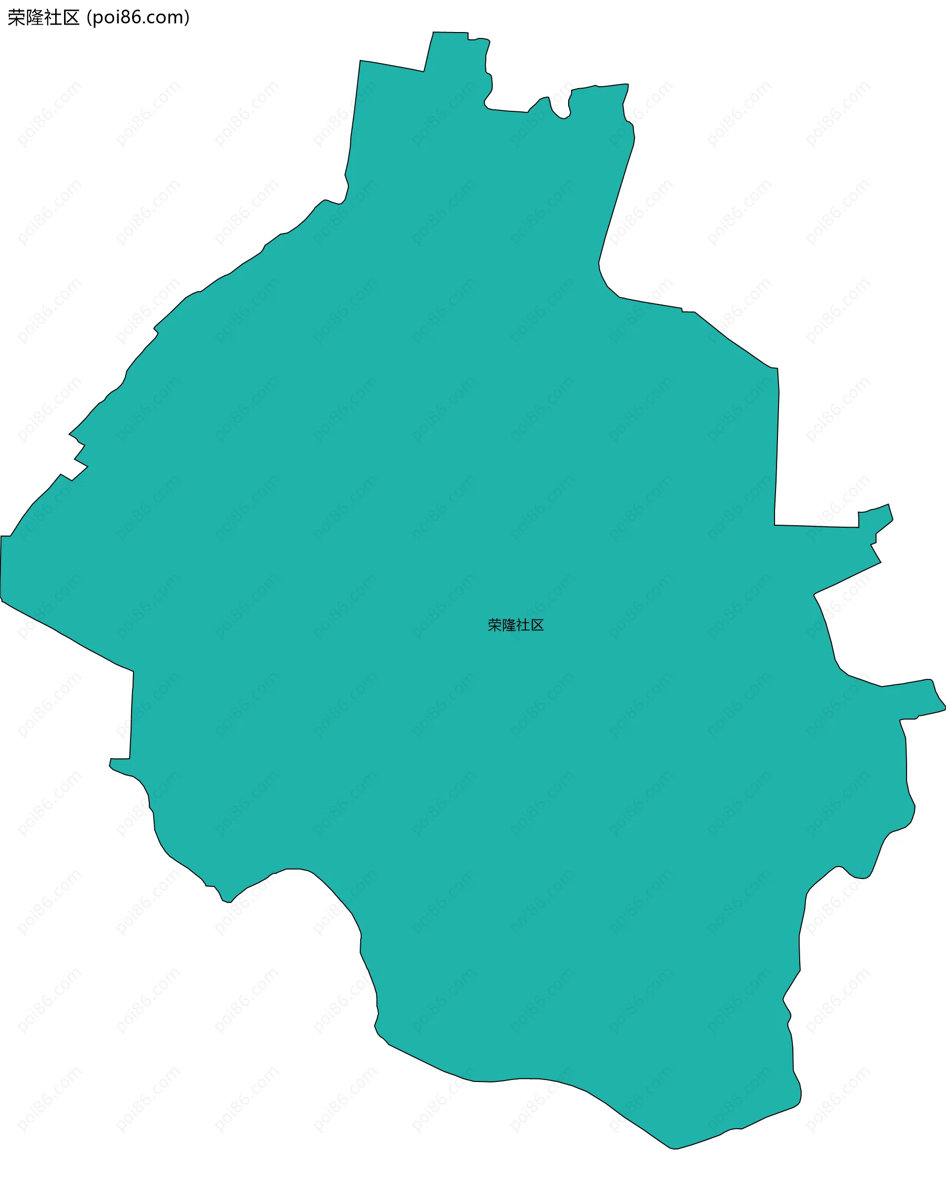 荣隆社区边界地图