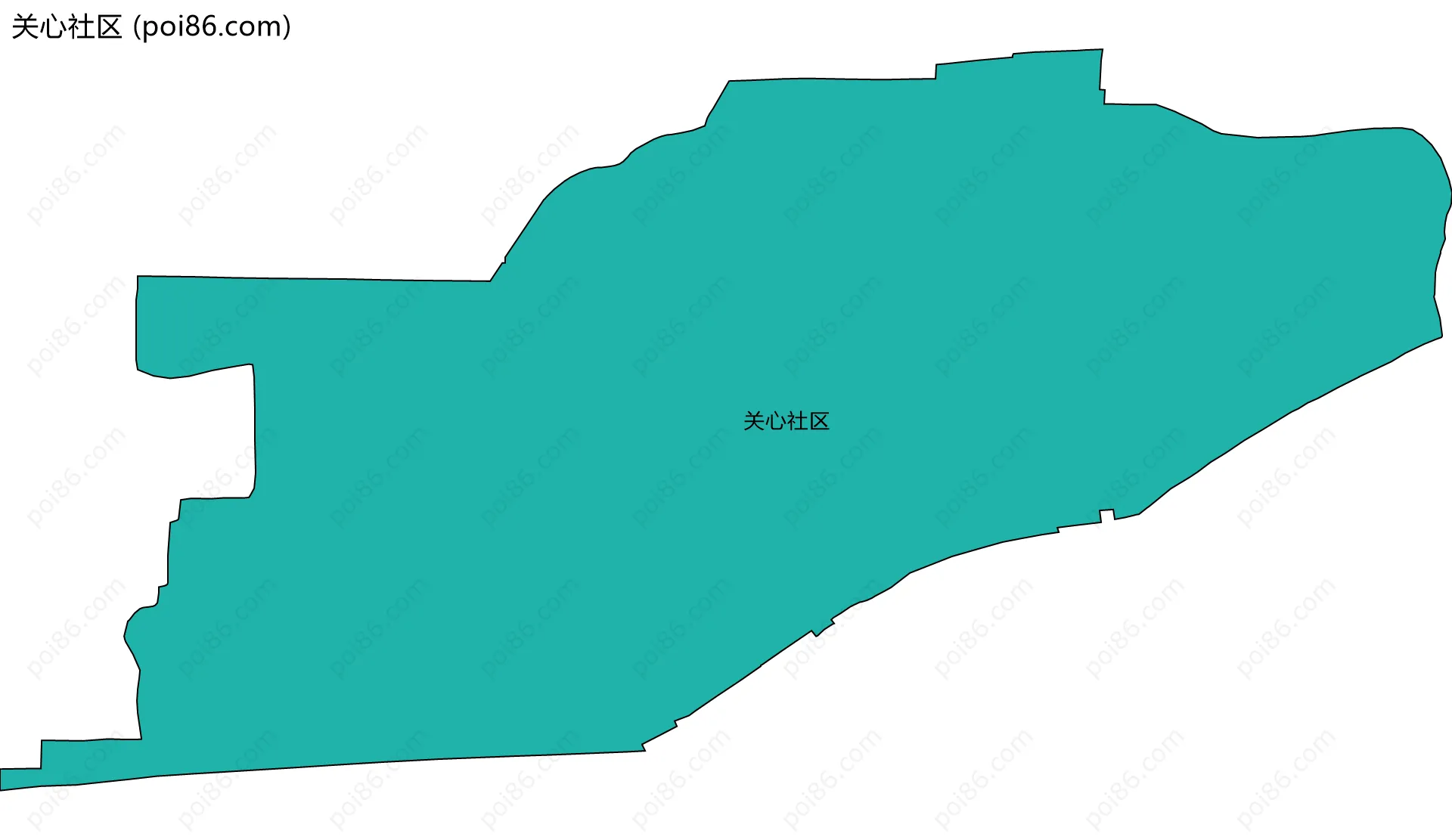 关心社区边界地图