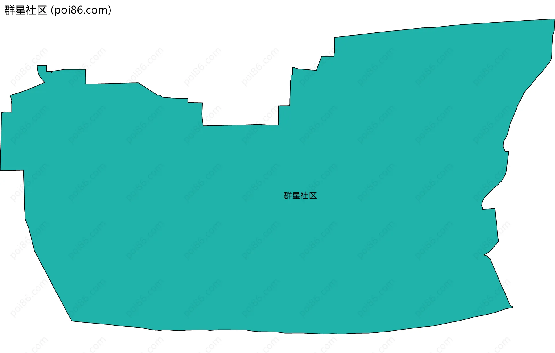 群星社区边界地图