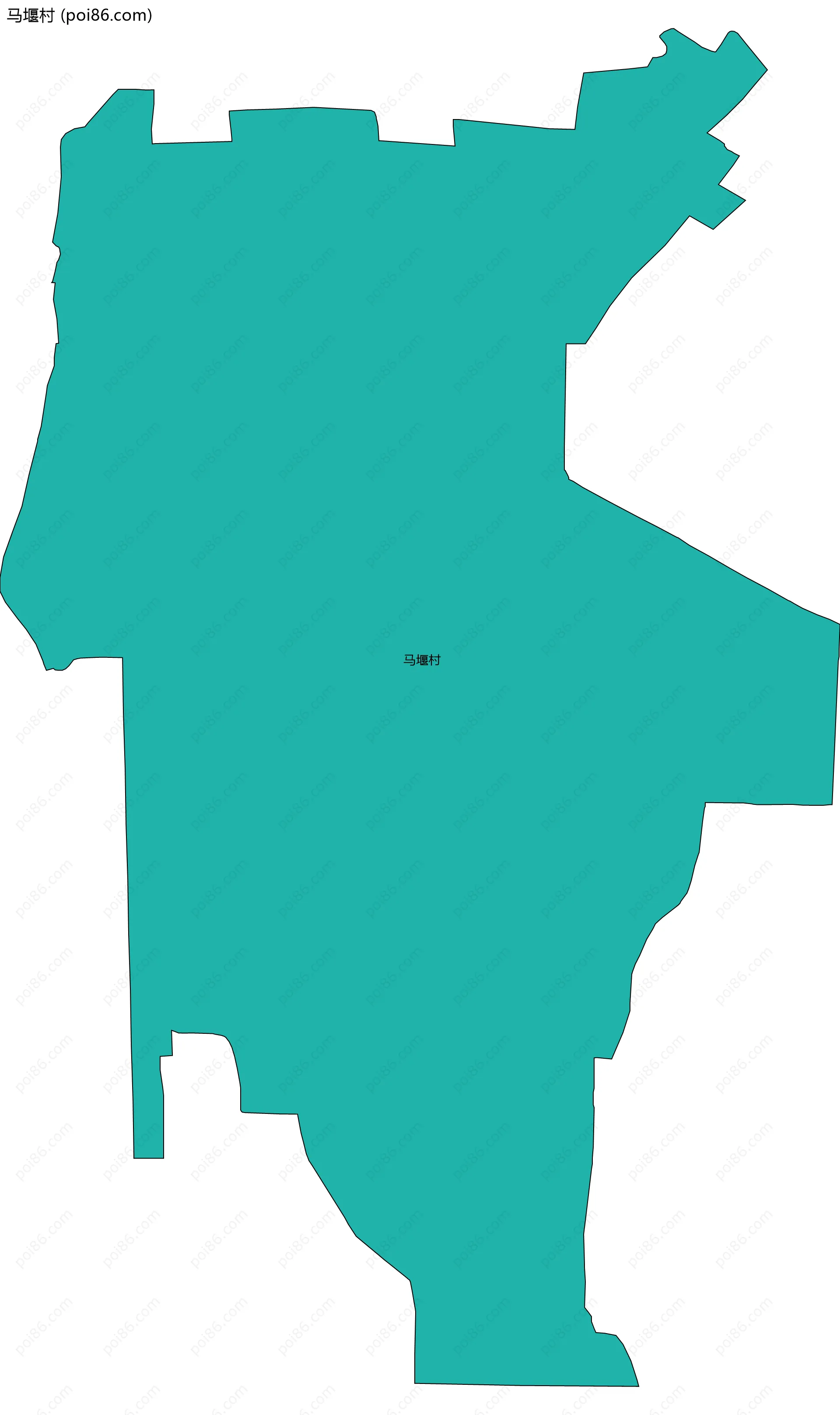 马堰村边界地图