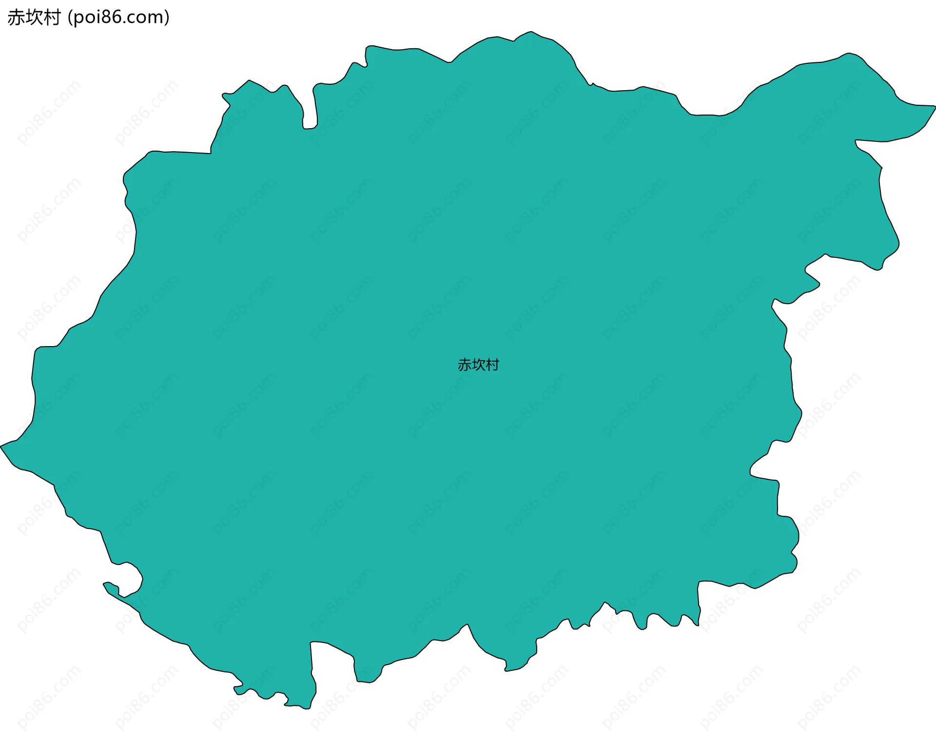 赤坎村边界地图