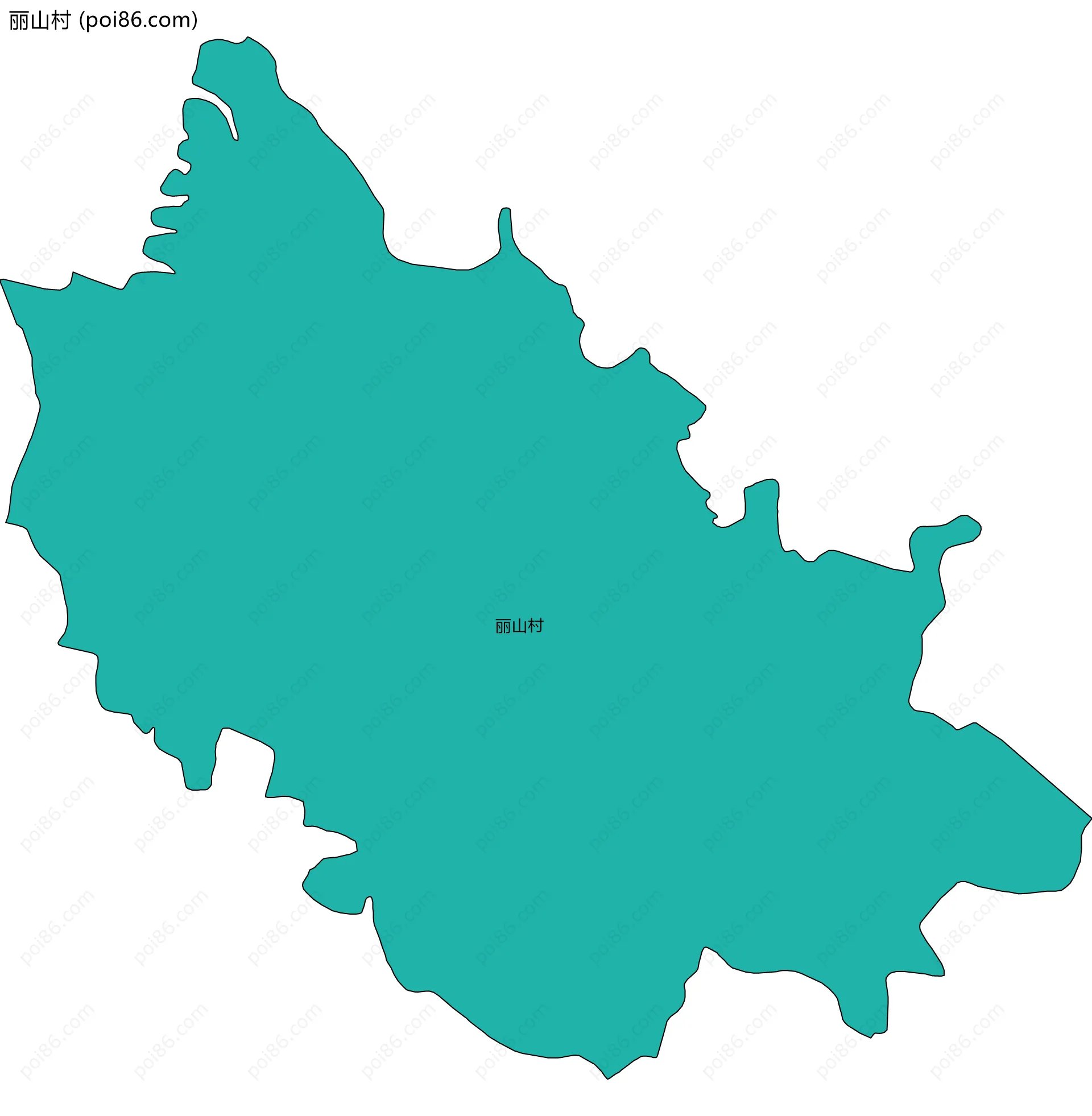 丽山村边界地图