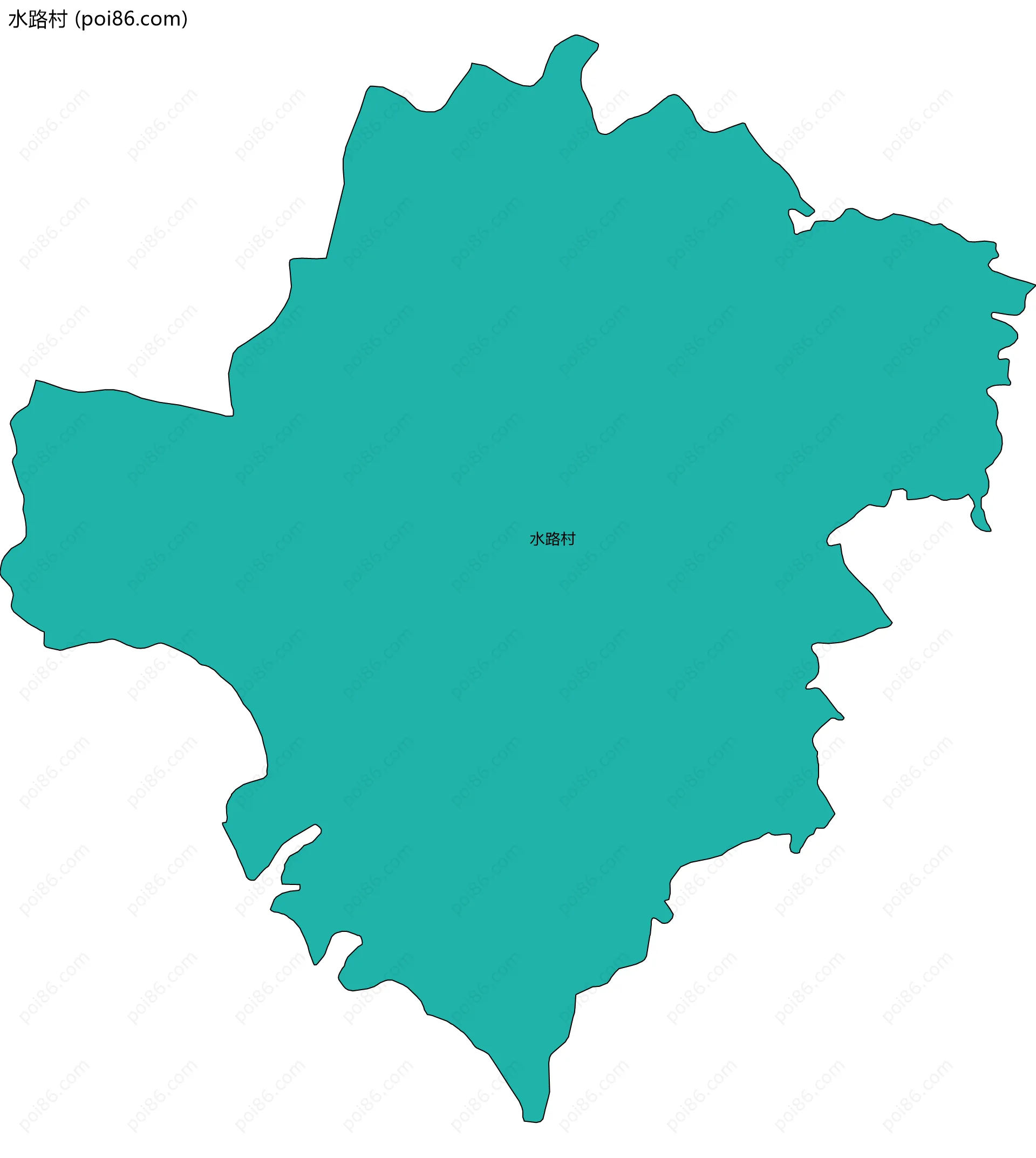 水路村边界地图