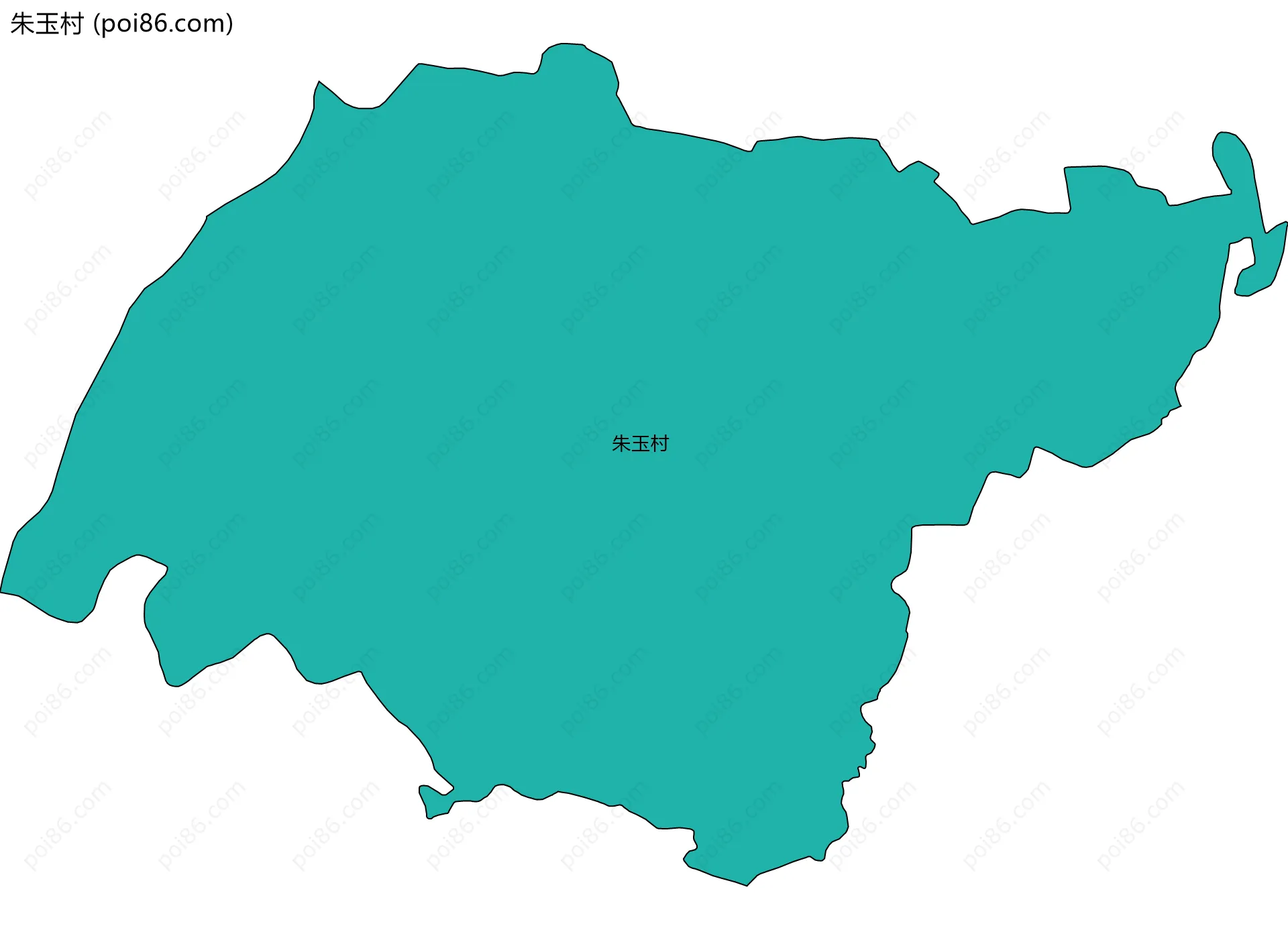 朱玉村边界地图