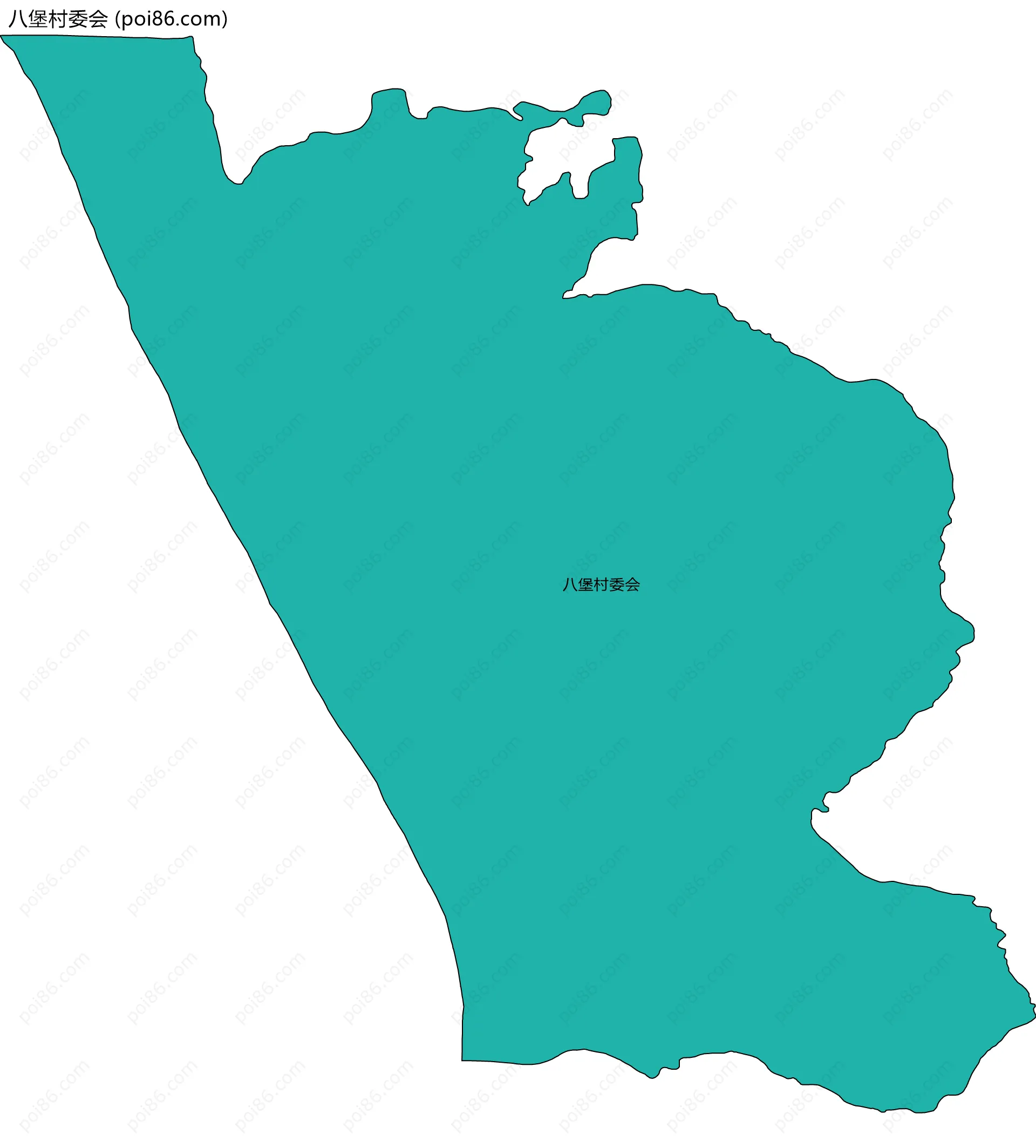 八堡村委会边界地图