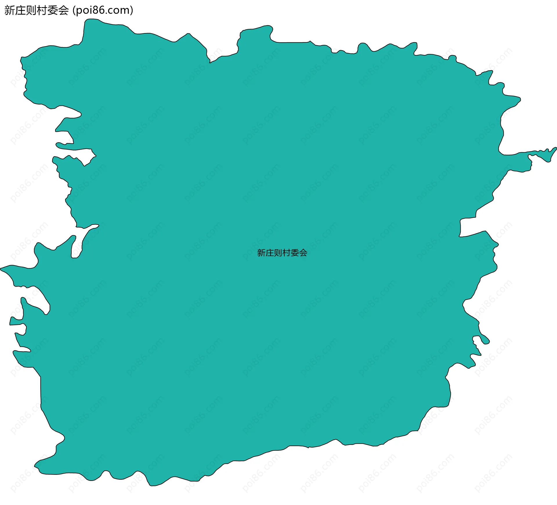 新庄则村委会边界地图