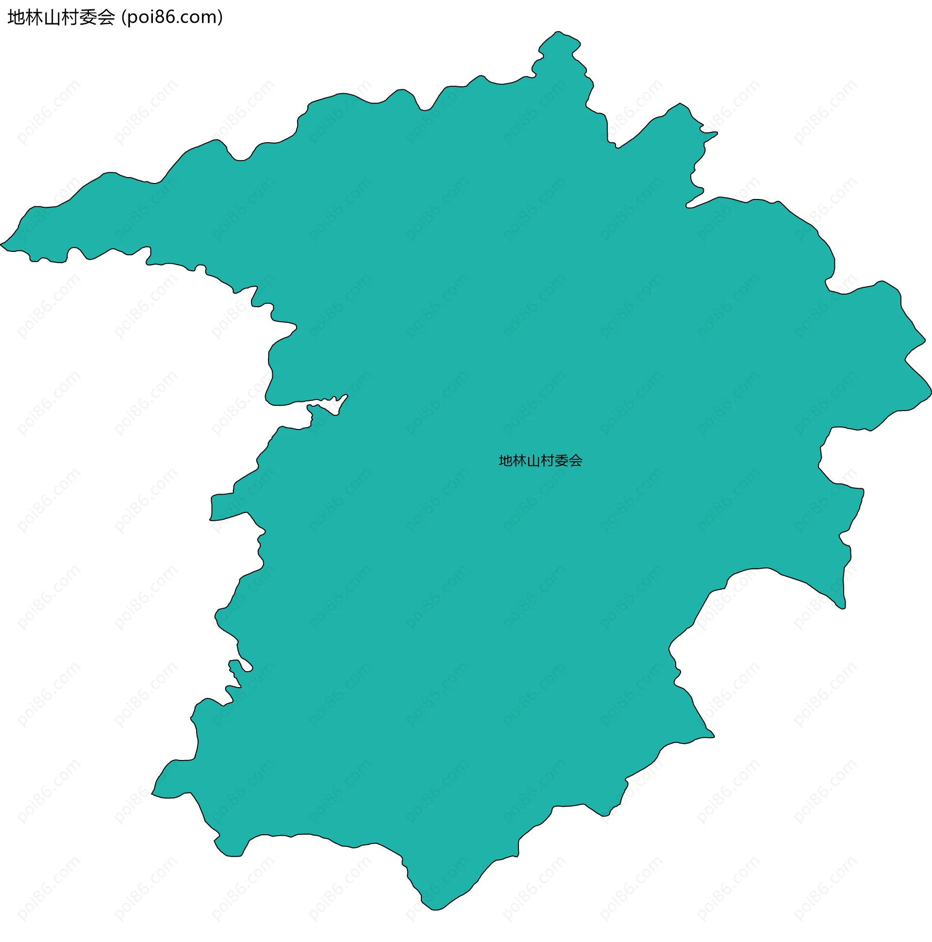 地林山村委会边界地图