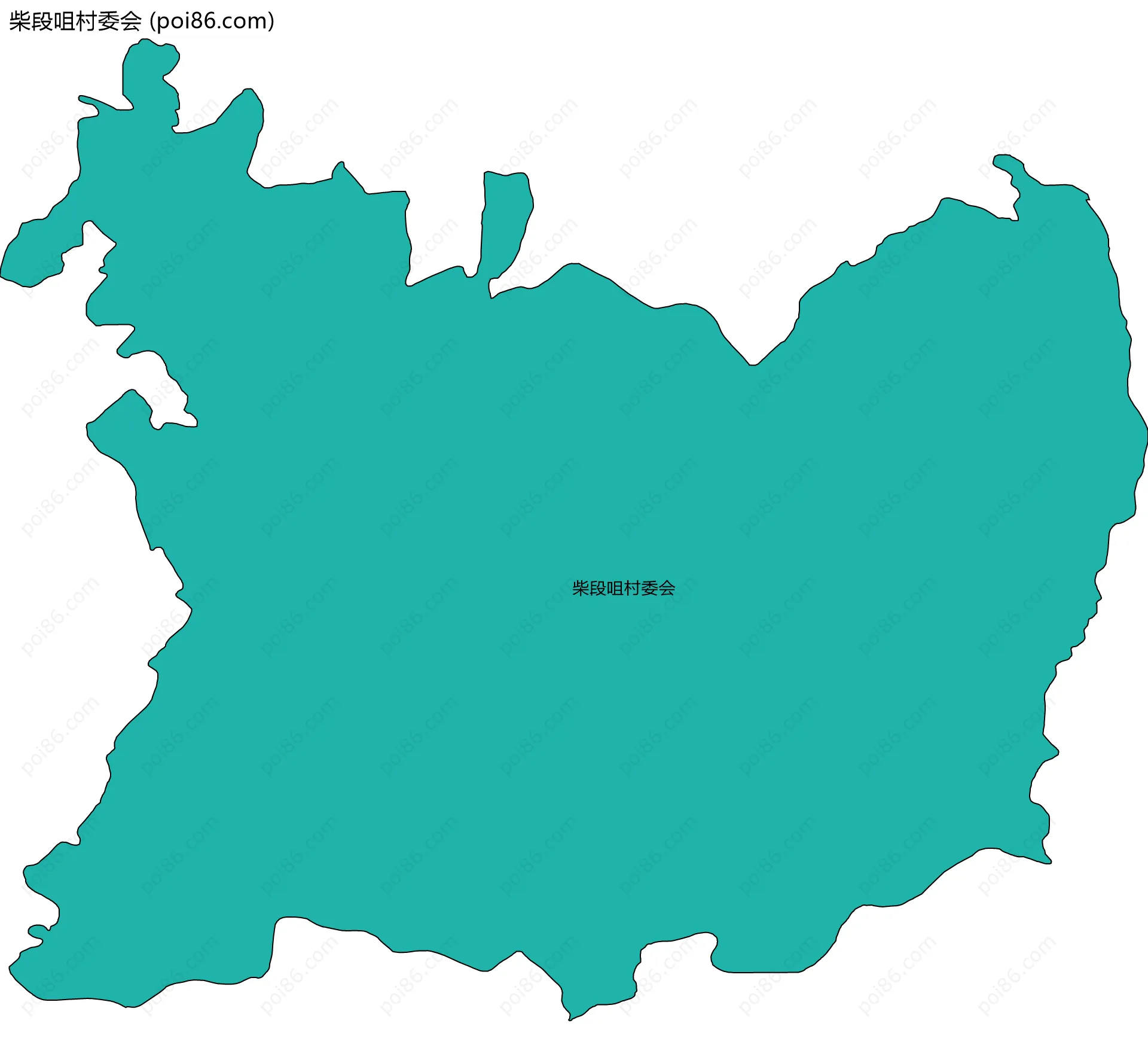 柴段咀村委会边界地图