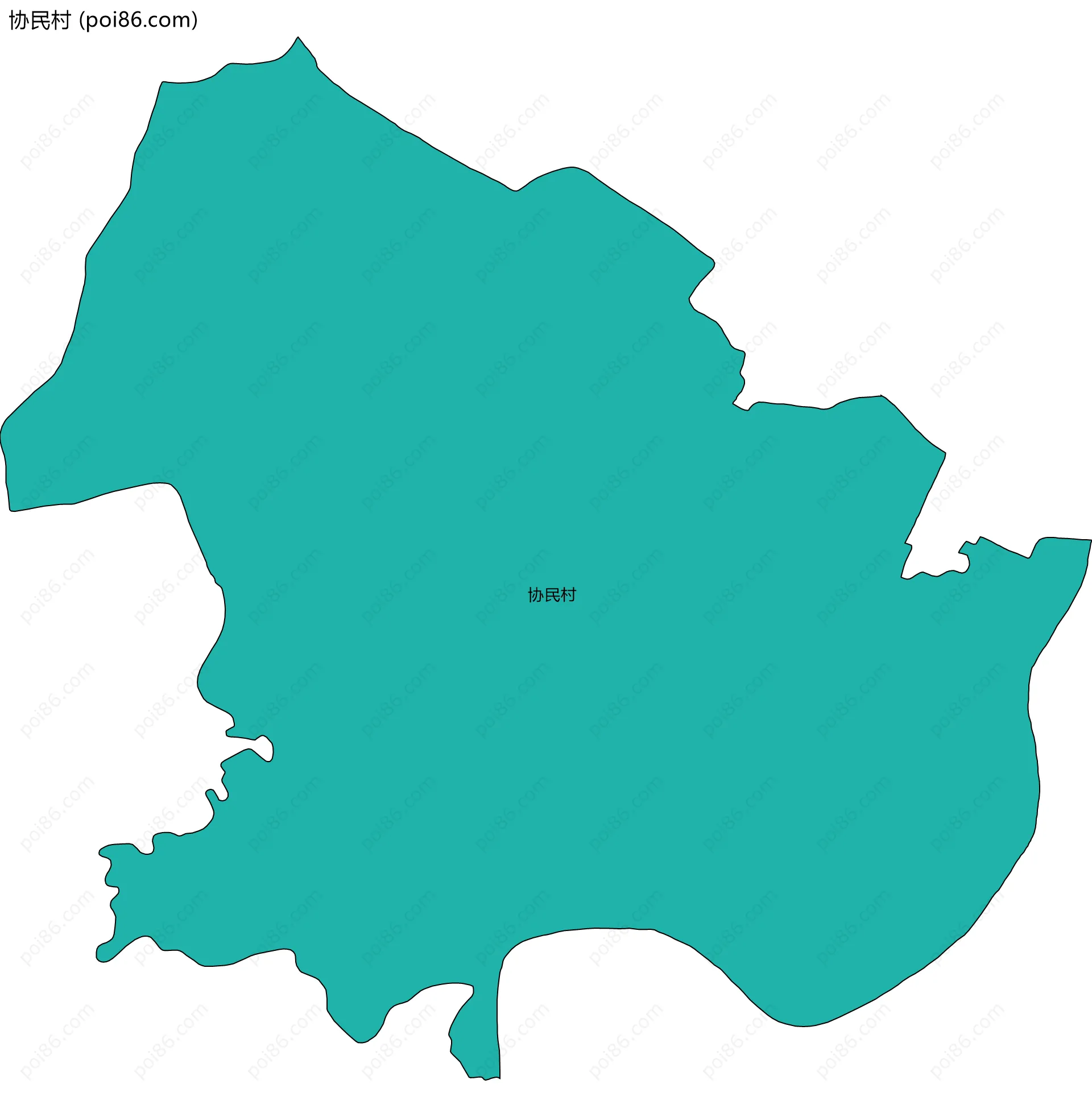 协民村边界地图