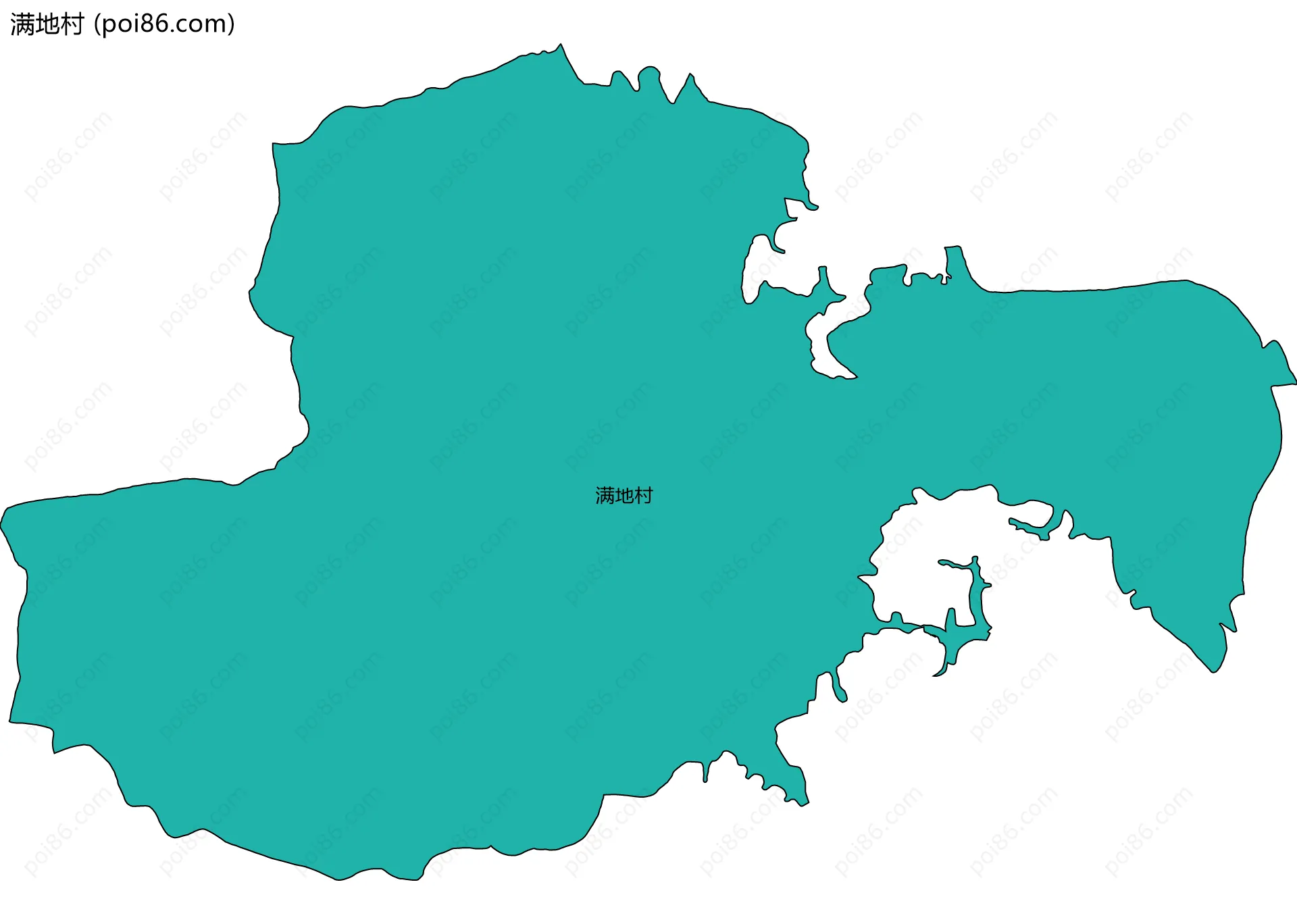 满地村边界地图
